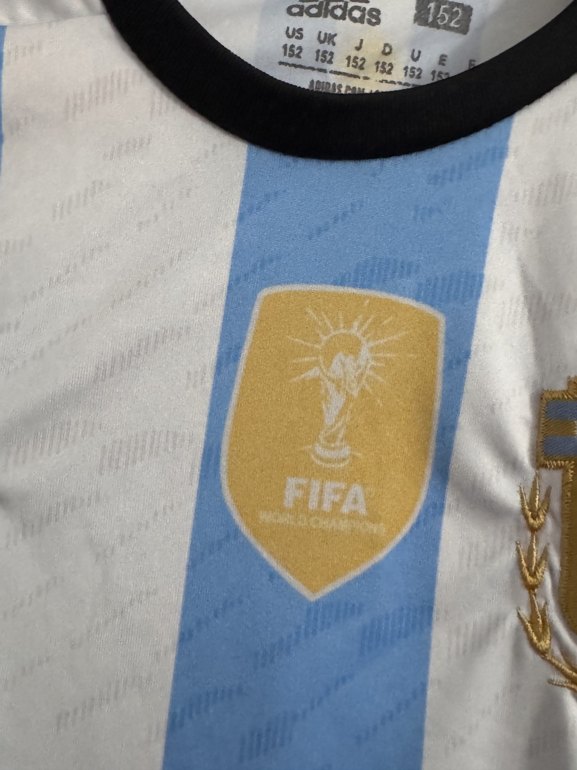 Adidas Men's Argentina Blue & White Football Jersey Large - 3052 image 4