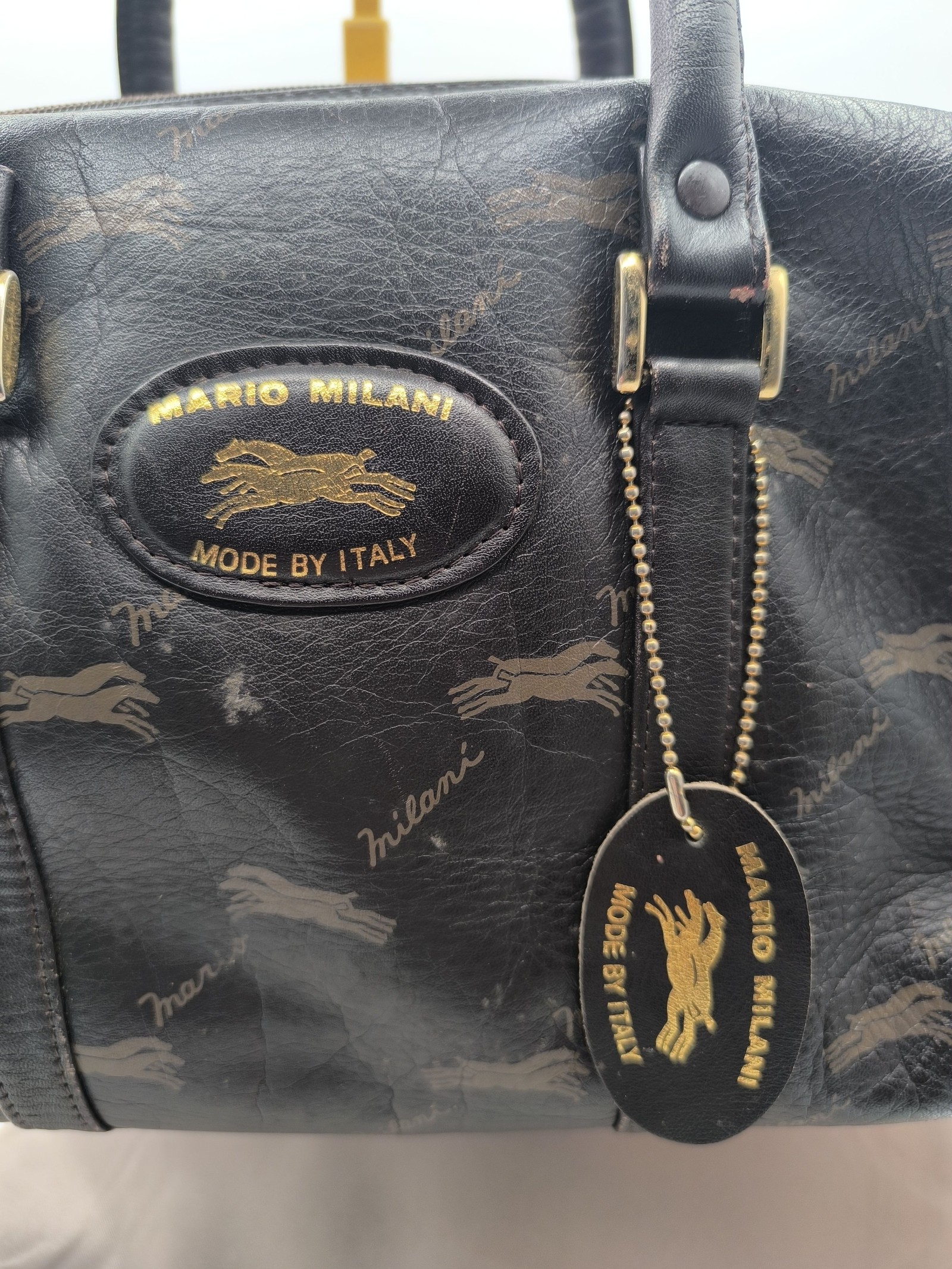 Mario Milani Black Leather Women Handbag Italian Made image 2