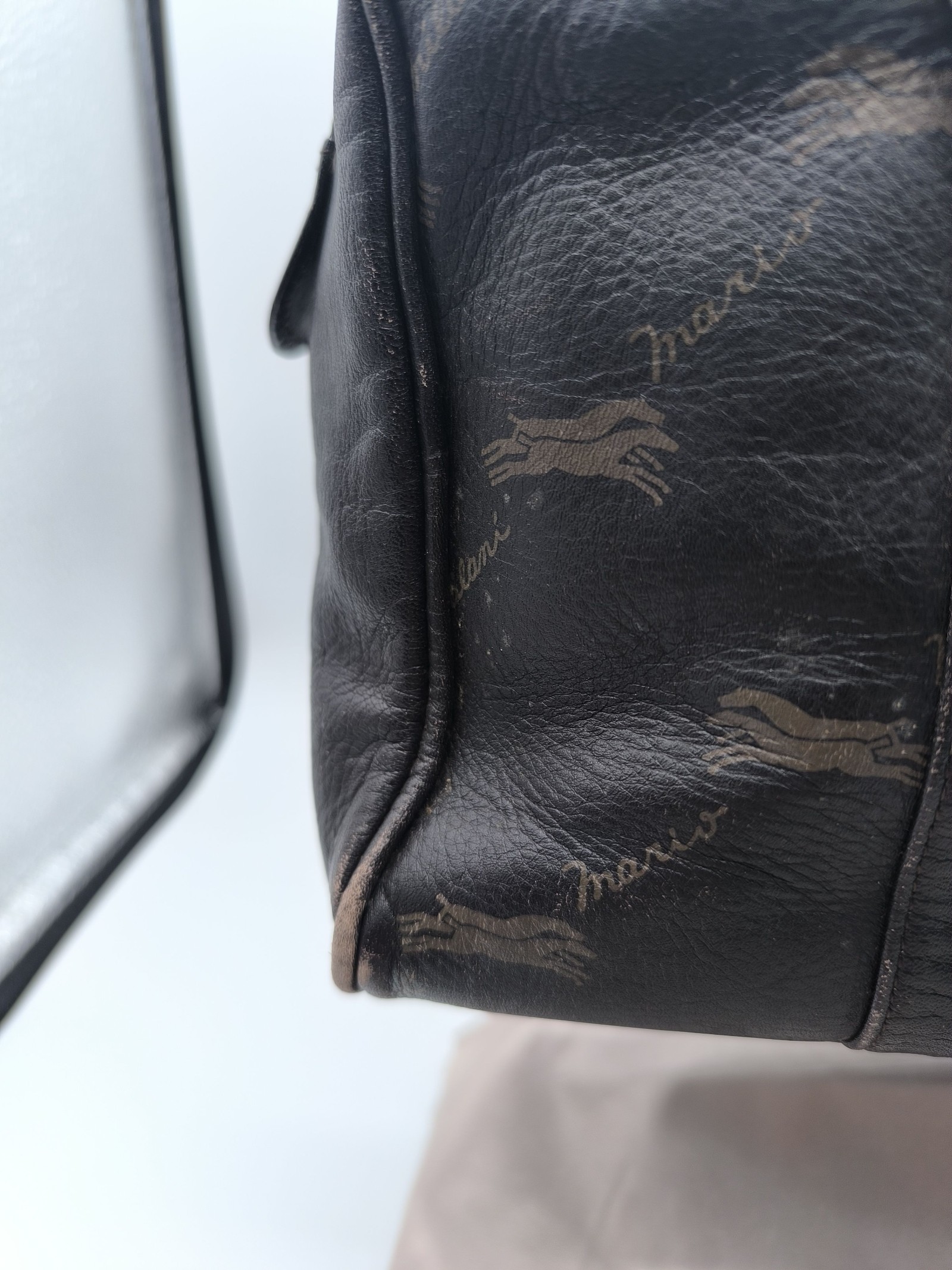 Mario Milani Black Leather Women Handbag Italian Made image 7