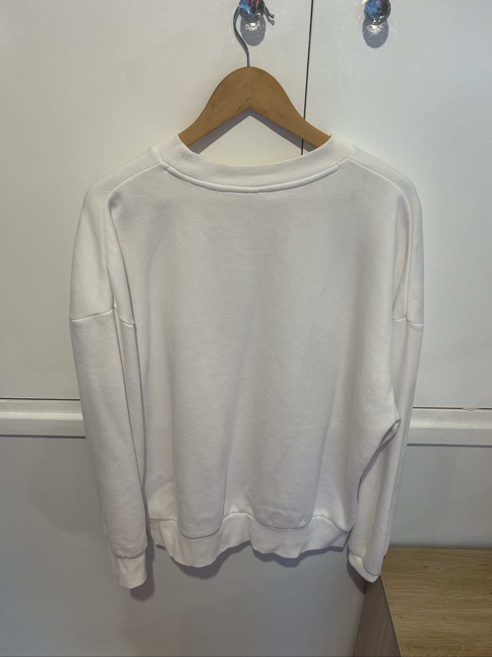 LSKD White & Light Blue Sport Sweatshirt Large image 2