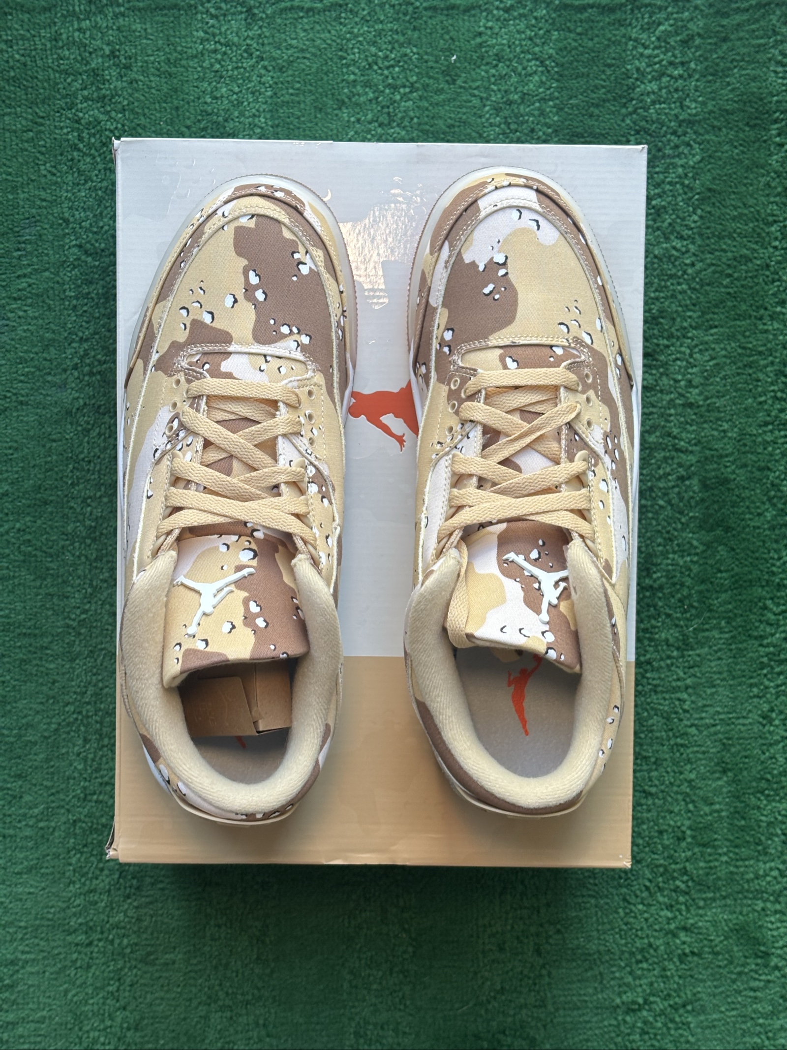 UK 9.5 W Air Jordan 3 Retro Tex | Desert Camo HM4301-200 image 3