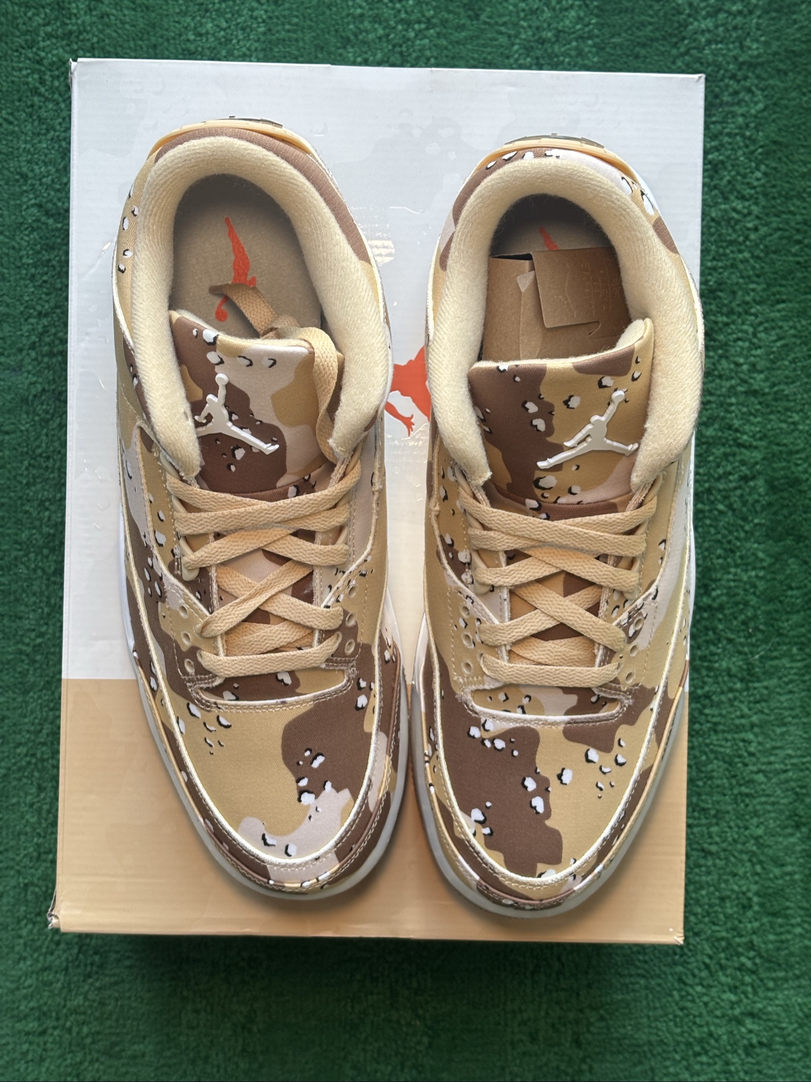 UK 9.5 W Air Jordan 3 Retro Tex | Desert Camo HM4301-200 image 4