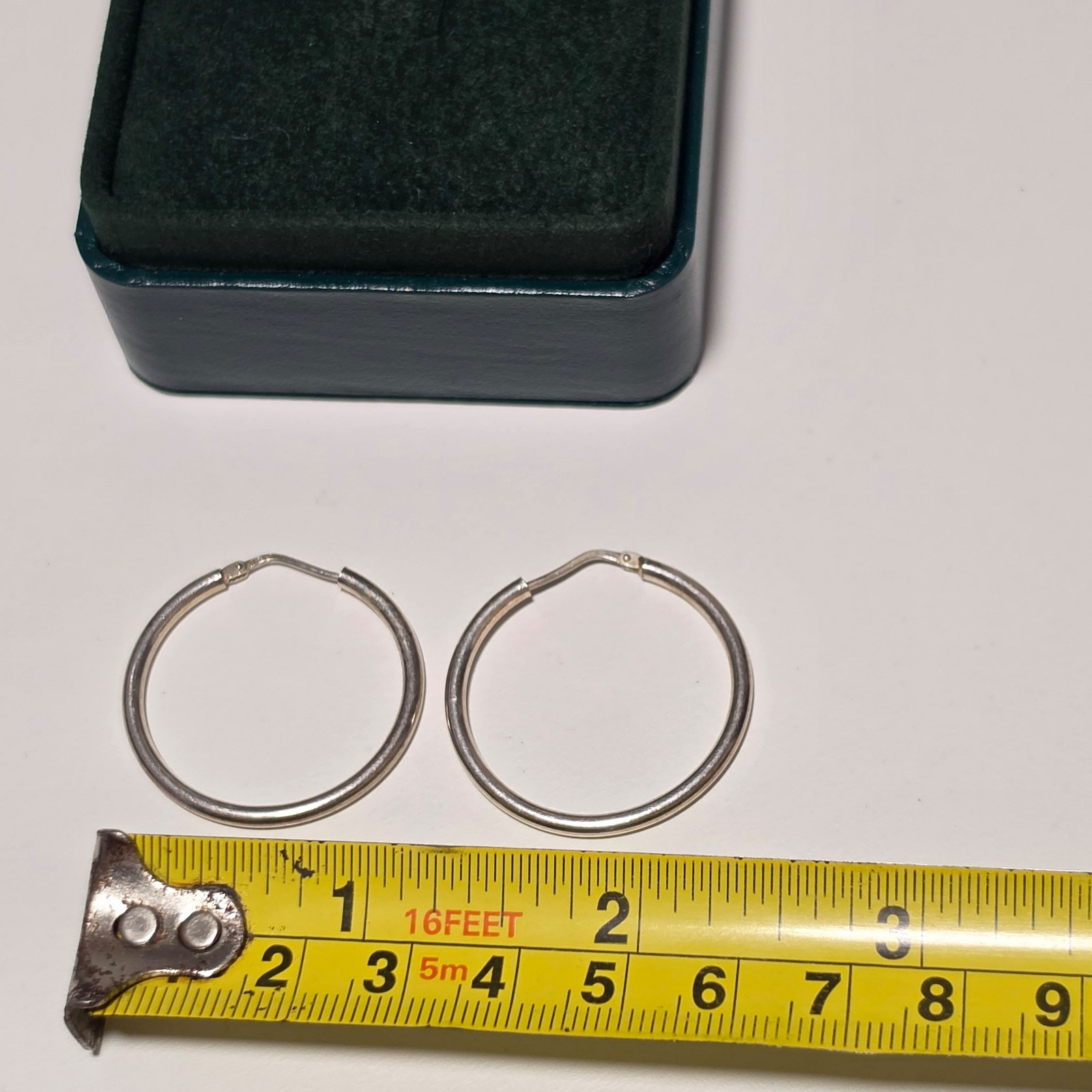 925 sterling Silver Hoop Earrings .b3 image 4