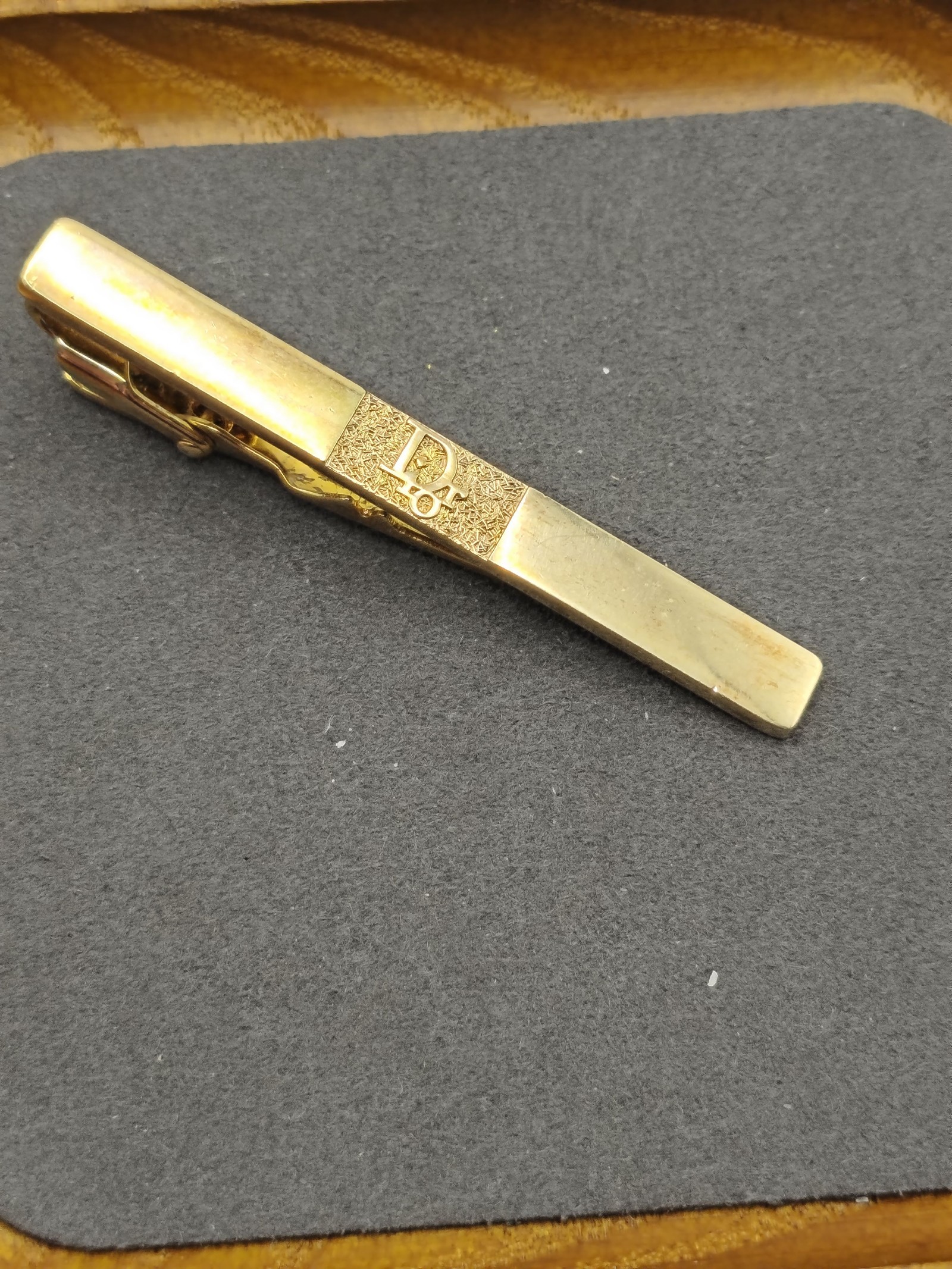 Dior Gold Tone Logo Tie Clip Other image 3