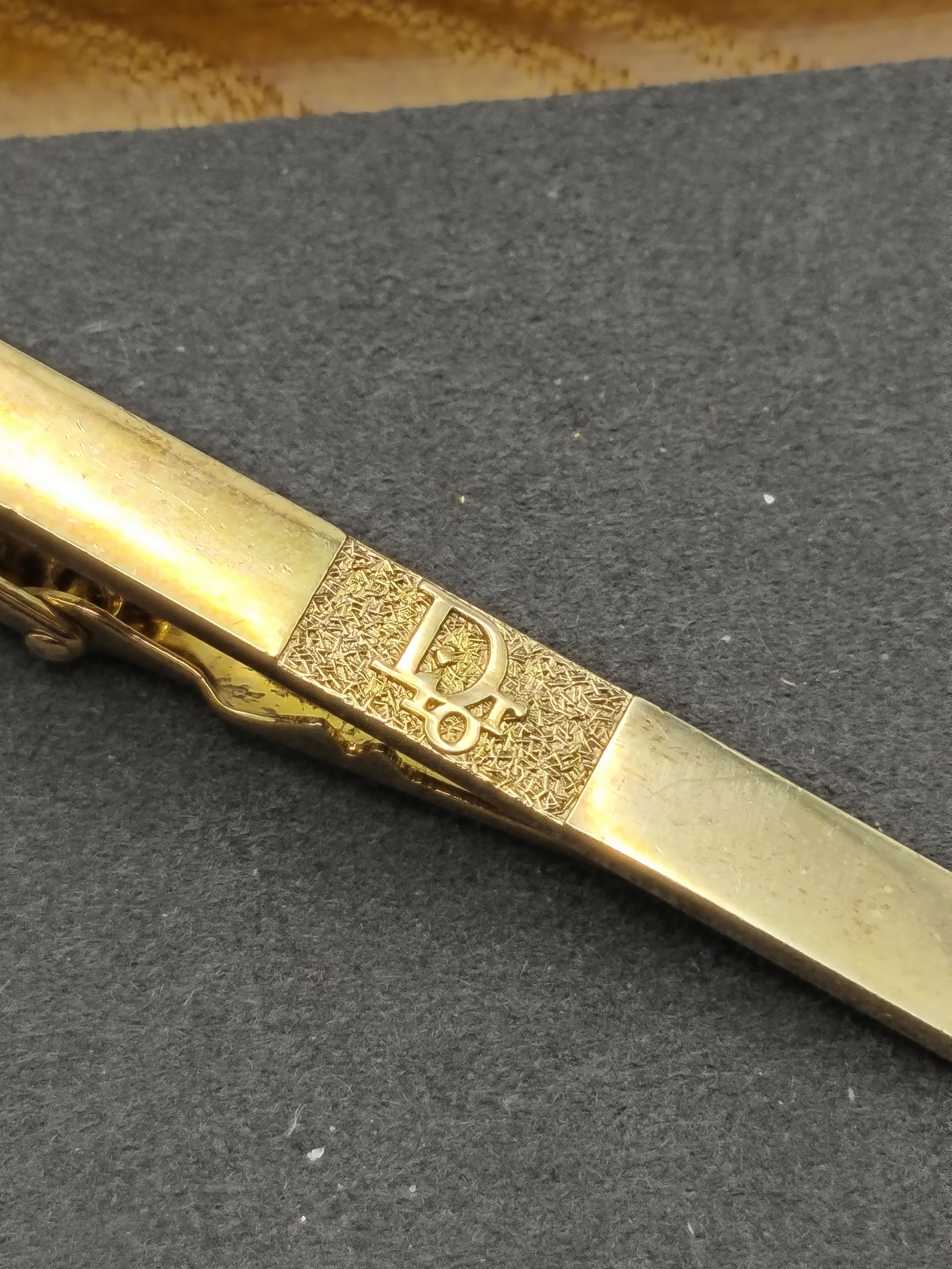 Dior Gold Tone Logo Tie Clip Other image 5