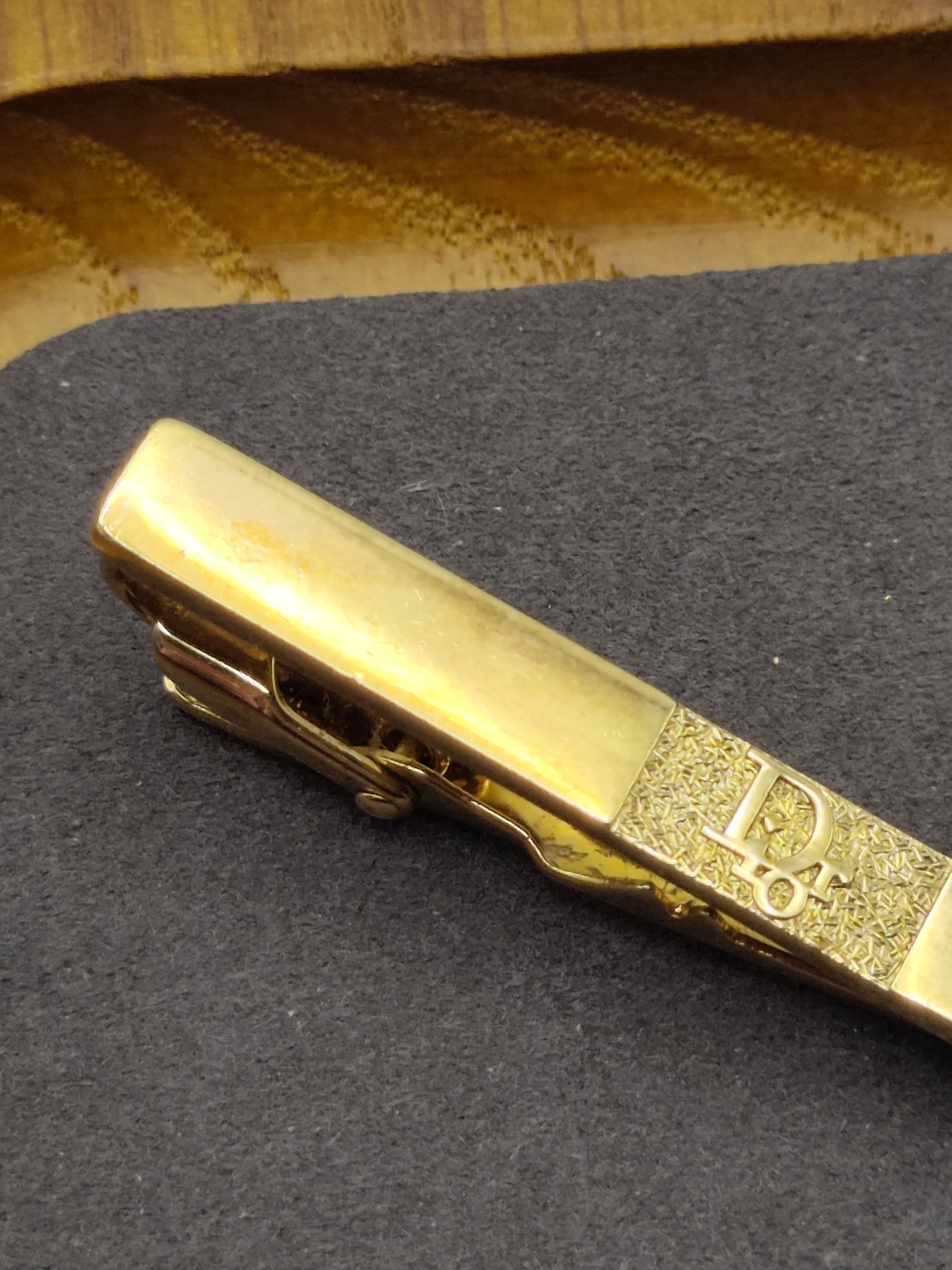 Dior Gold Tone Logo Tie Clip Other image 6