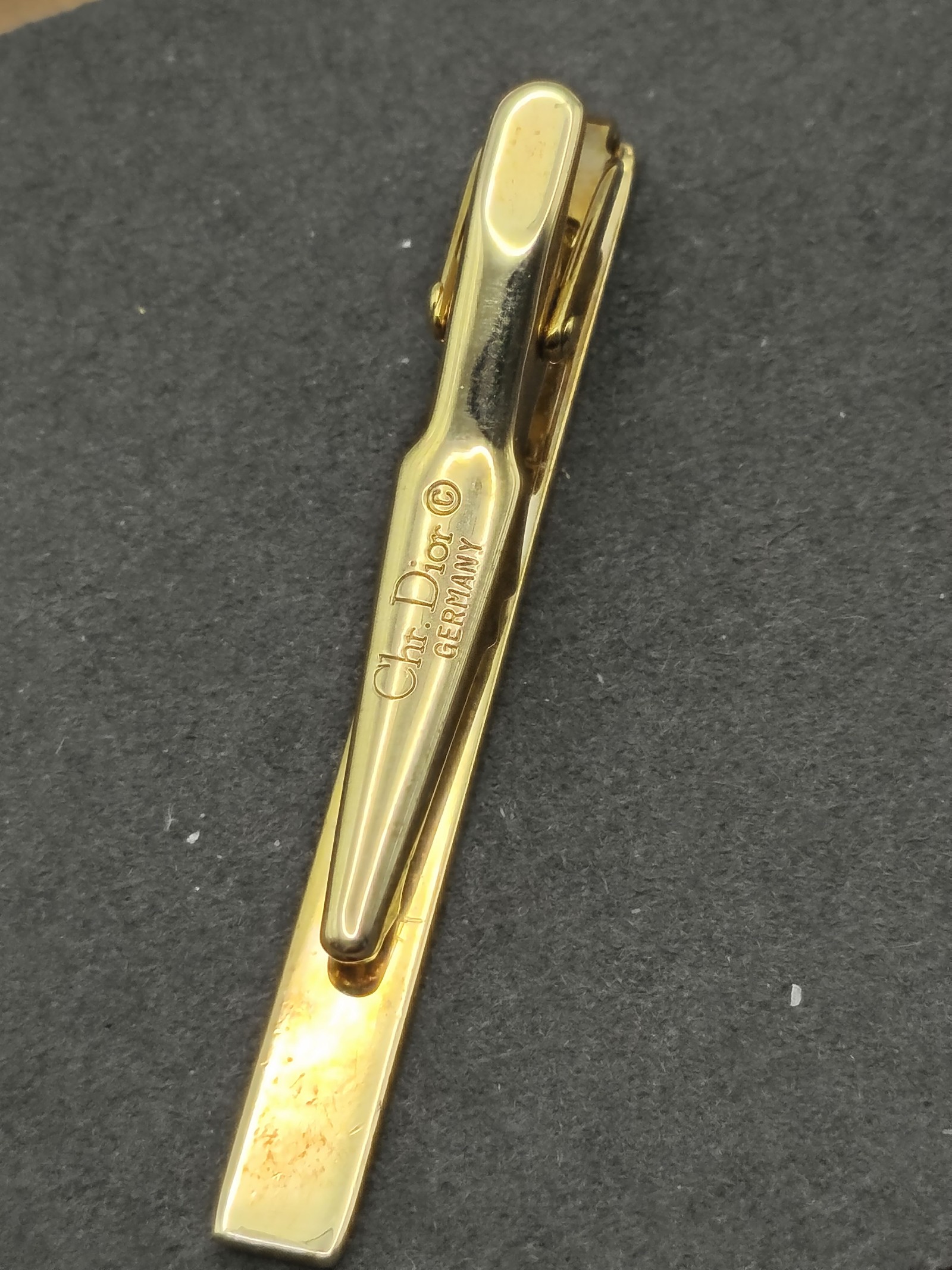 Dior Gold Tone Logo Tie Clip Other image 9