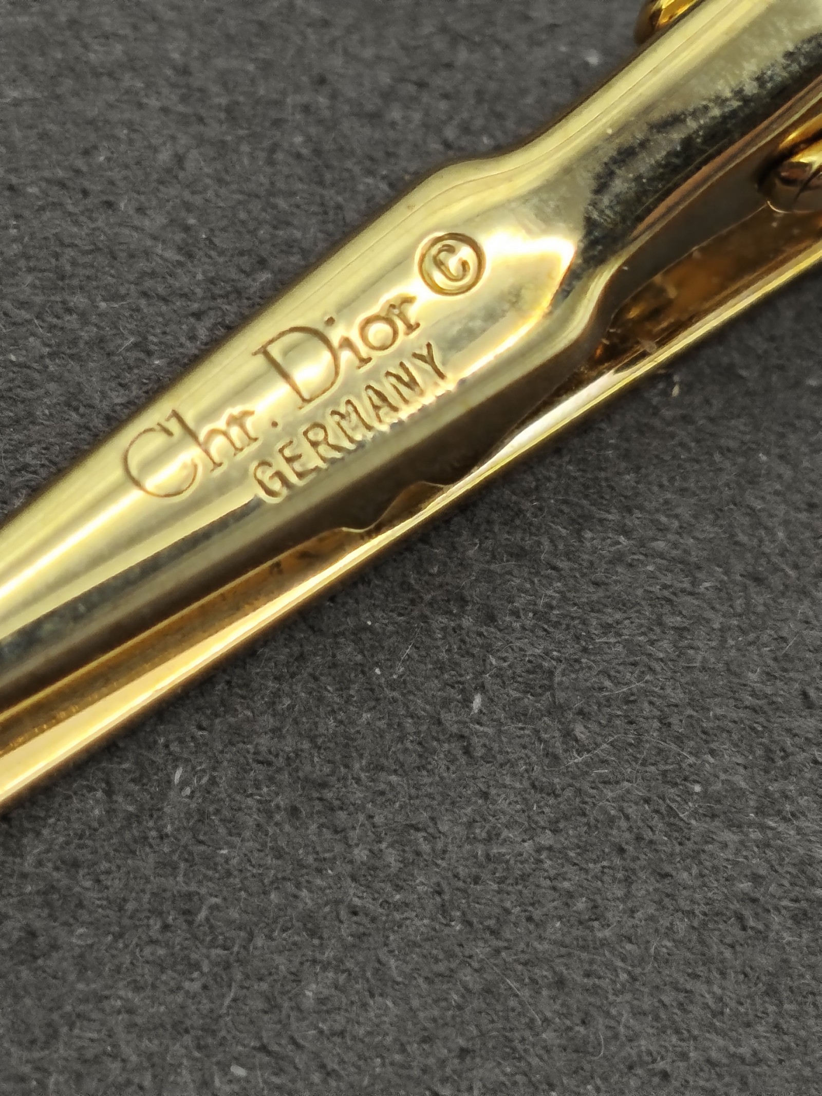 Dior Gold Tone Logo Tie Clip Other image 10