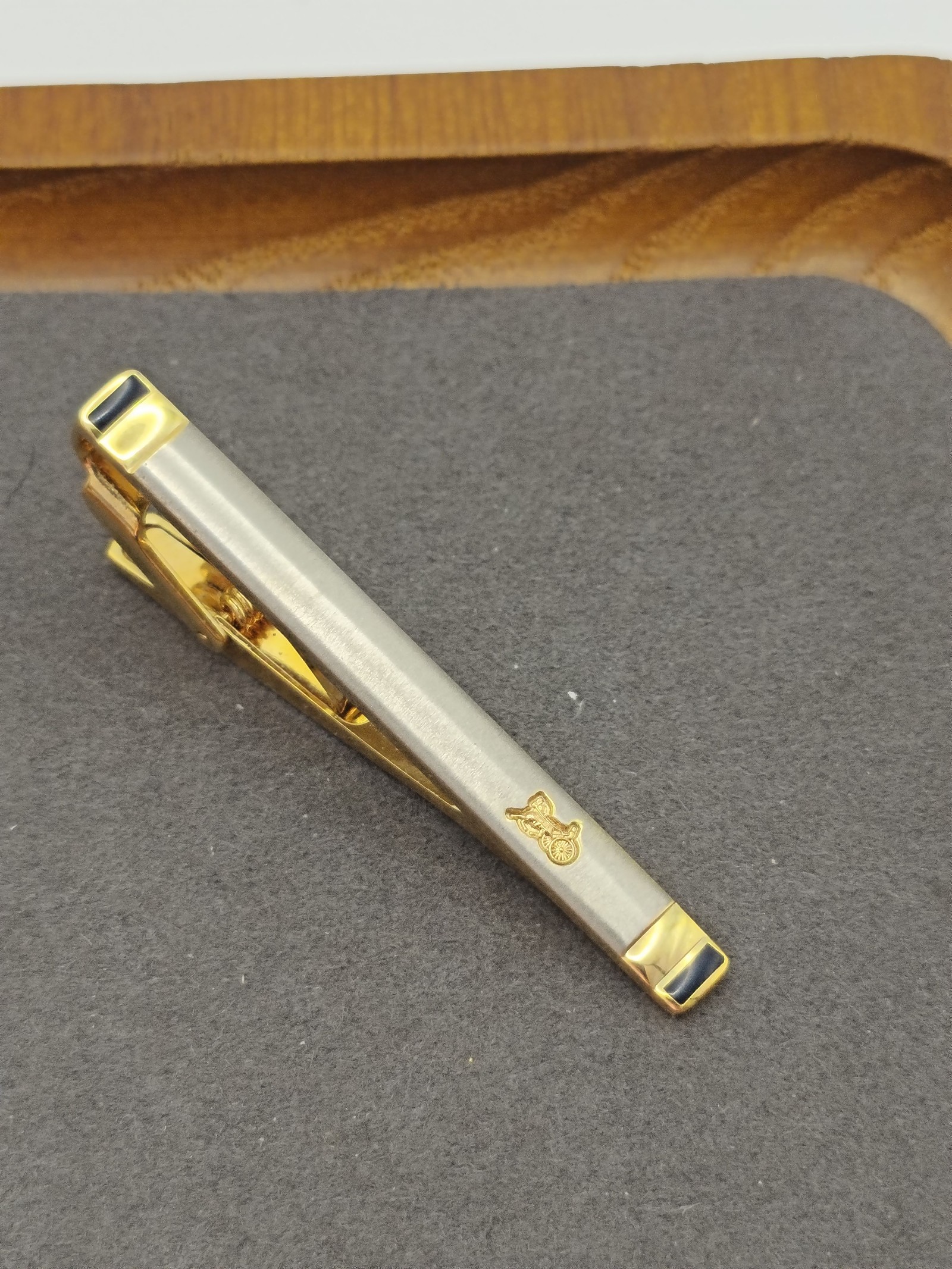 Celine Gold & Silver Tone Men's Tie Clip Bar Other image 4