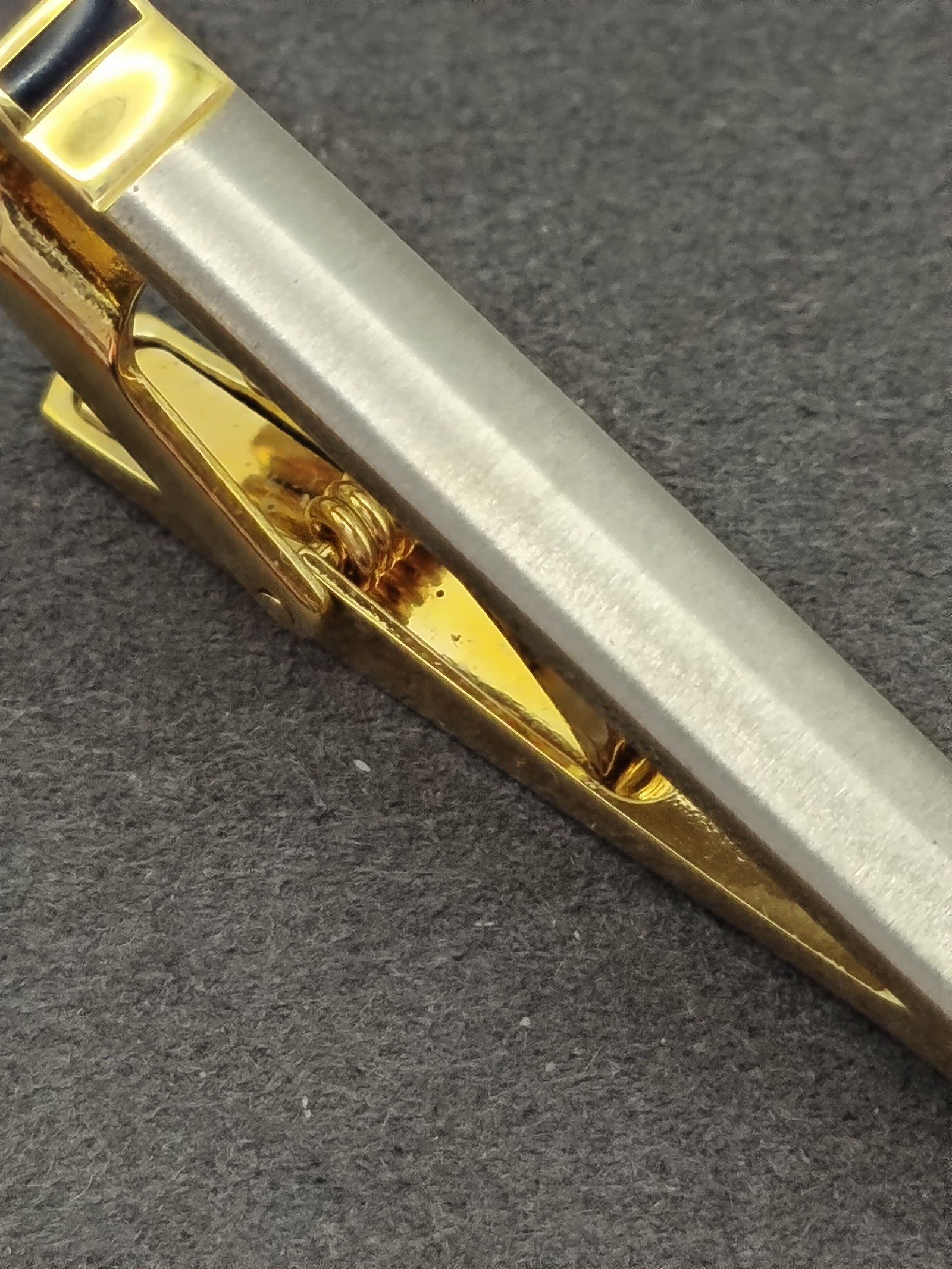 Celine Gold & Silver Tone Men's Tie Clip Bar Other image 6