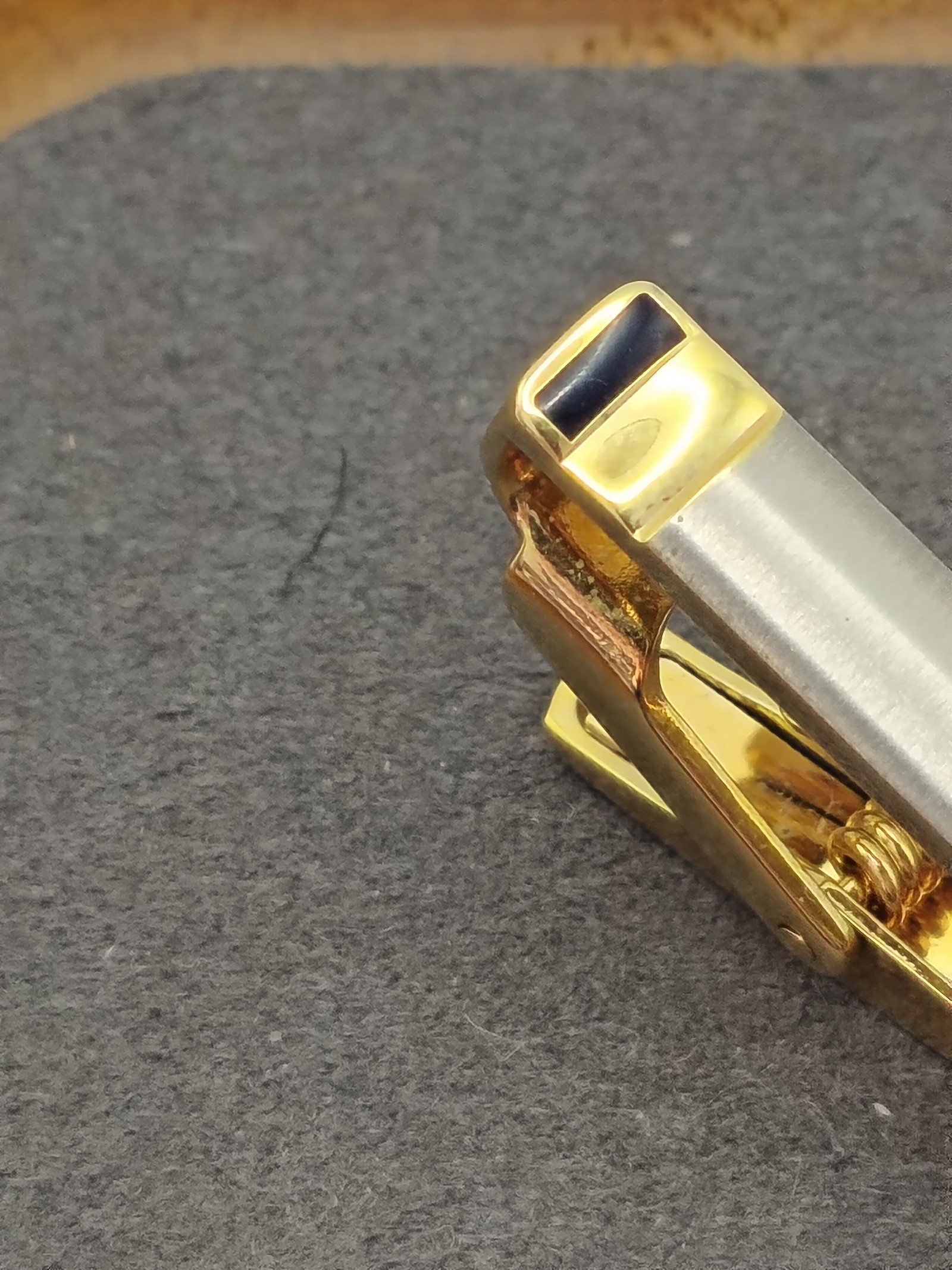 Celine Gold & Silver Tone Men's Tie Clip Bar Other image 7