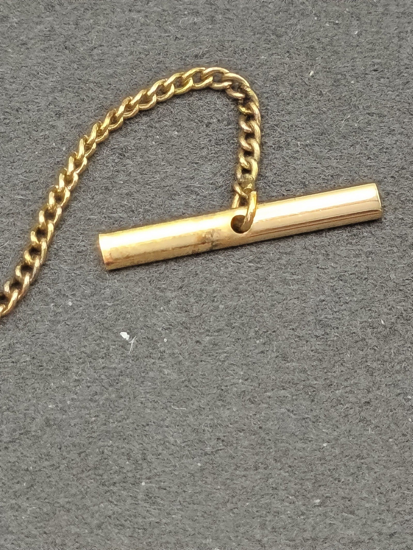 Dior Gold-tone & White Logo Tie Clip Pin Other image 6
