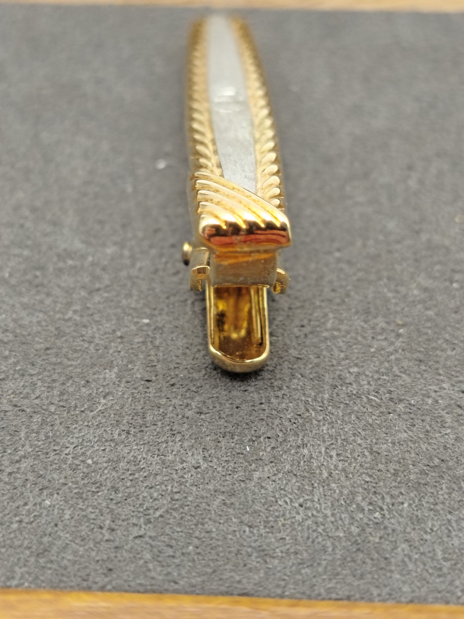 Christian Dior Men's Gold & Silver Tie Clip CD Logo image 7
