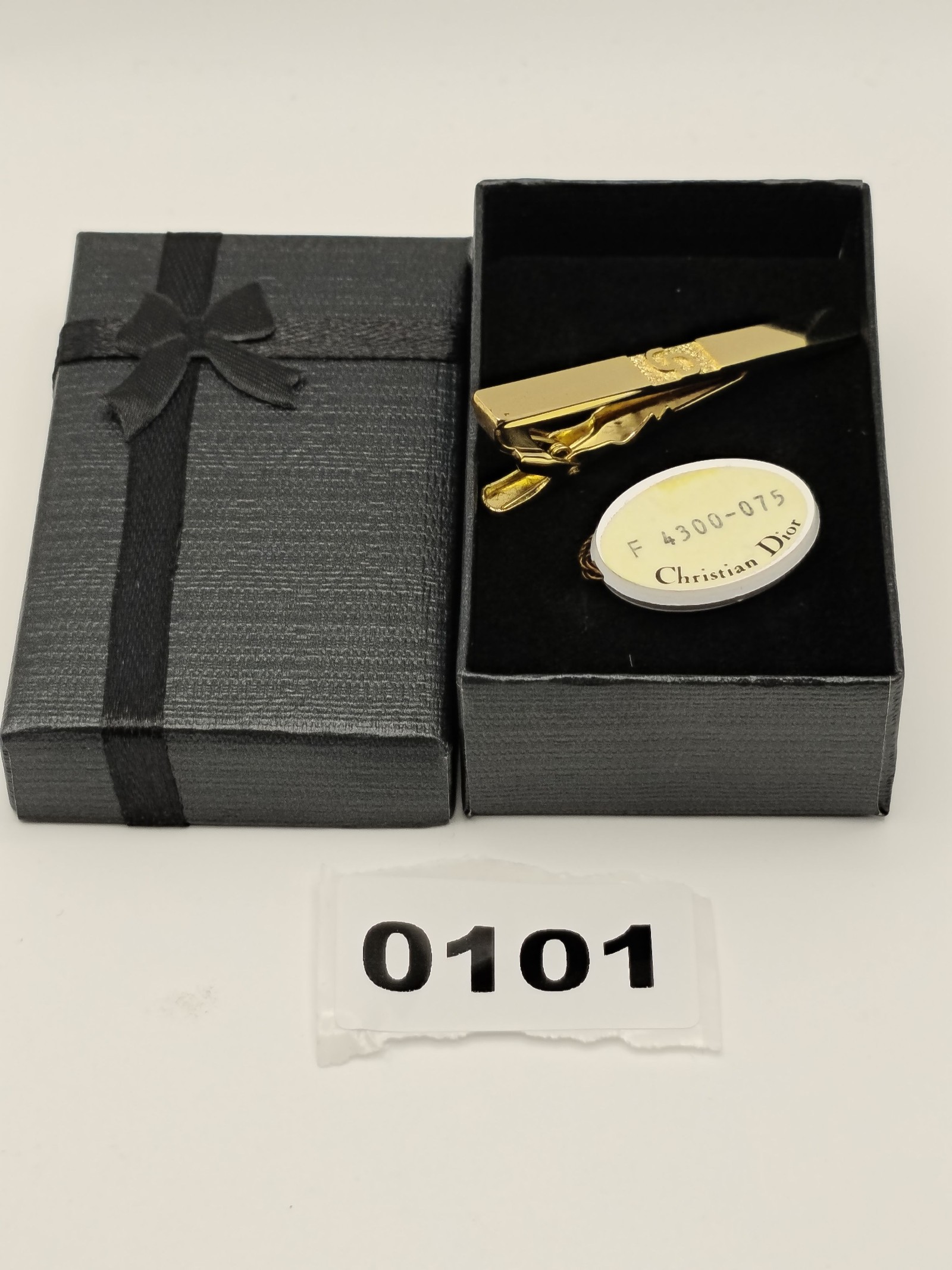 Christian Dior Gold Tone Men's Tie Clip image 2