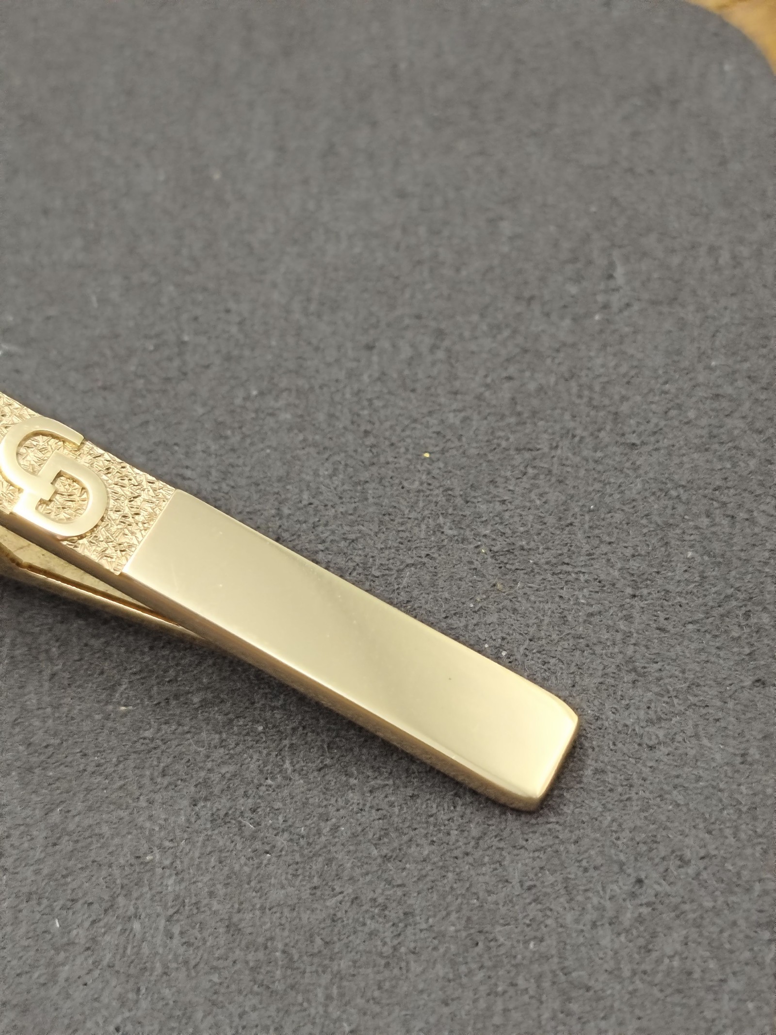 Christian Dior Gold Tone Men's Tie Clip image 4