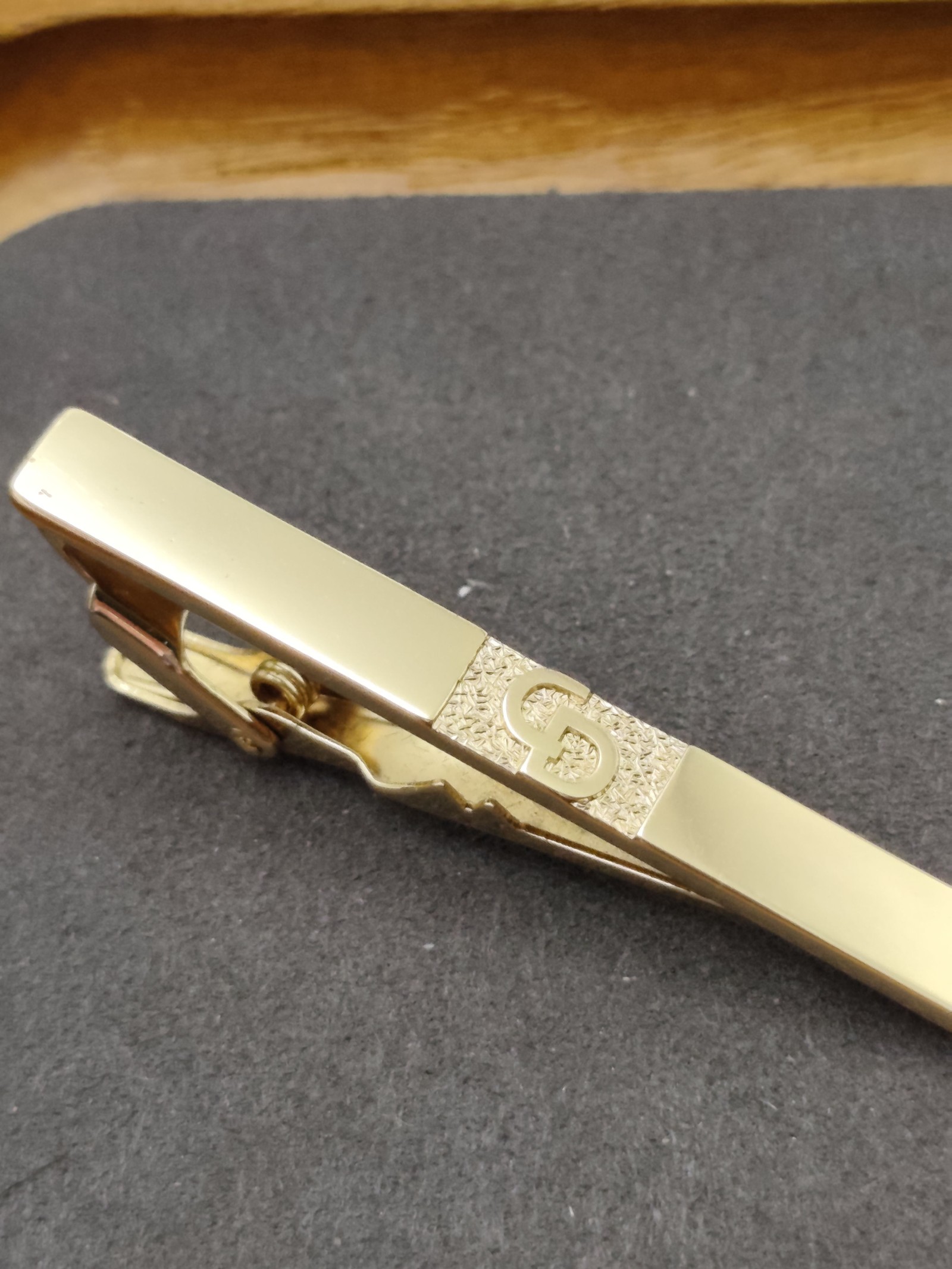 Christian Dior Gold Tone Men's Tie Clip image 5