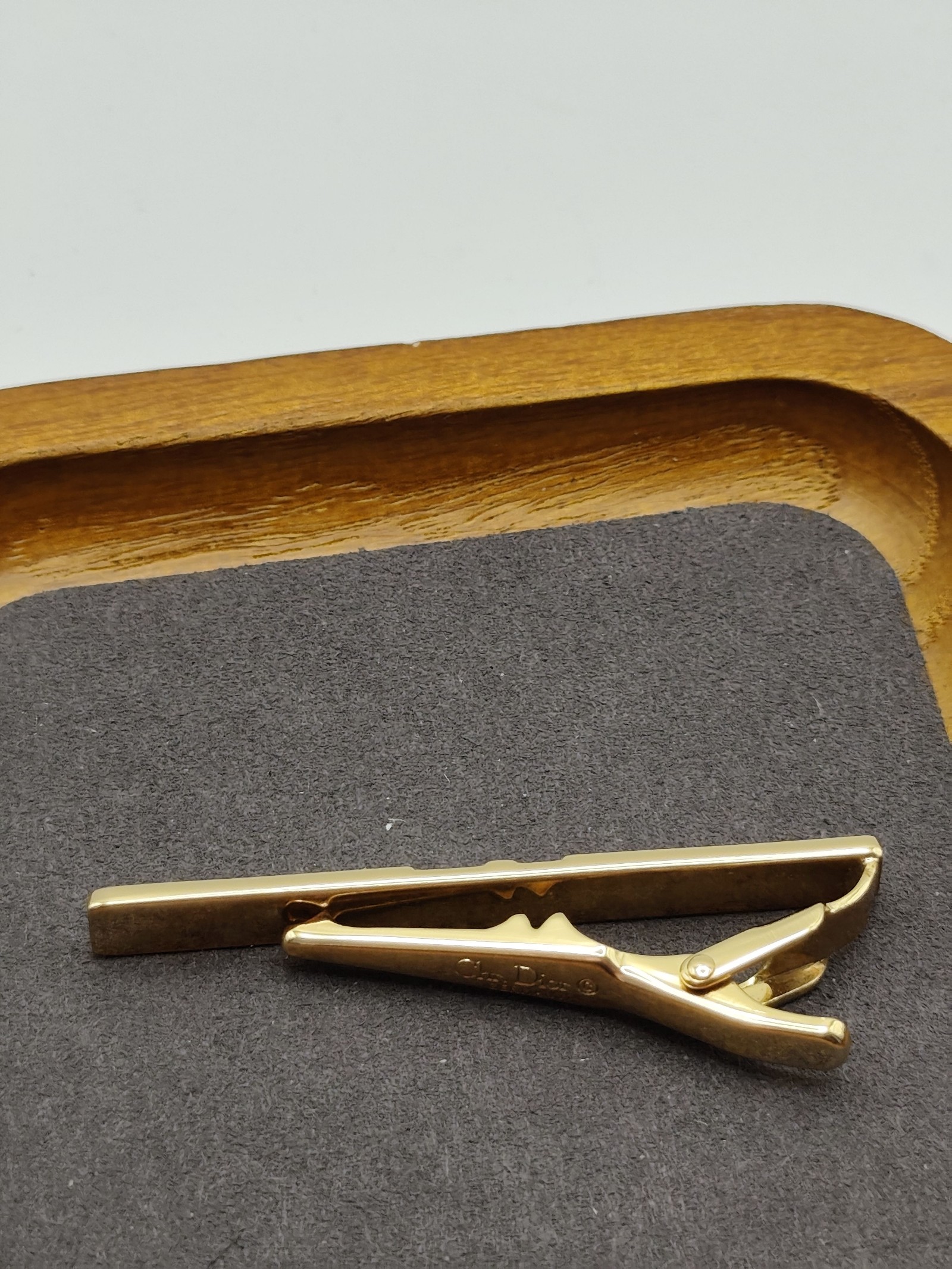 Christian Dior Gold Tone Men's Tie Clip image 7