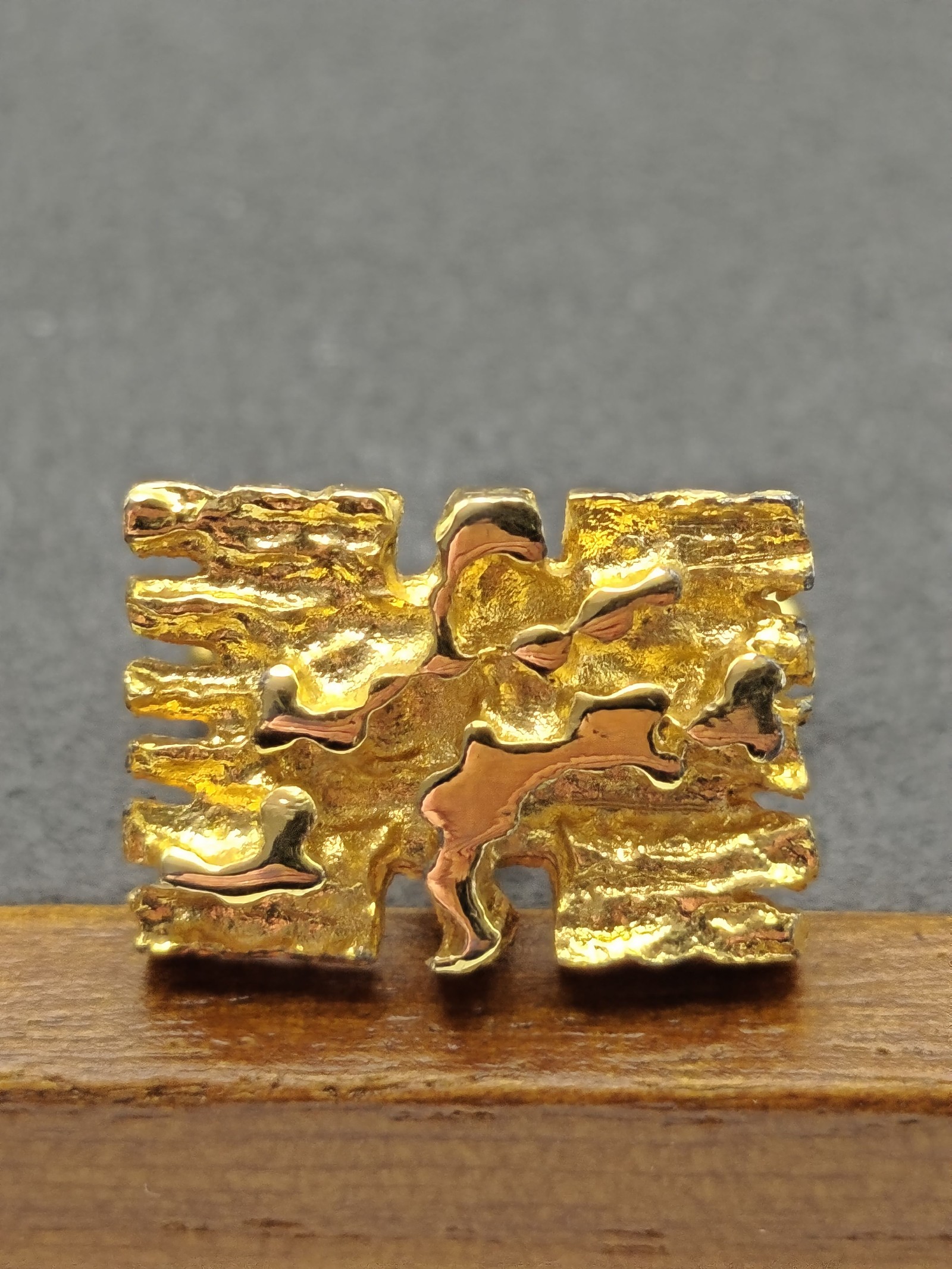 Christian Dior Gold Tone Monsieur Textured Cufflinks Other image 5