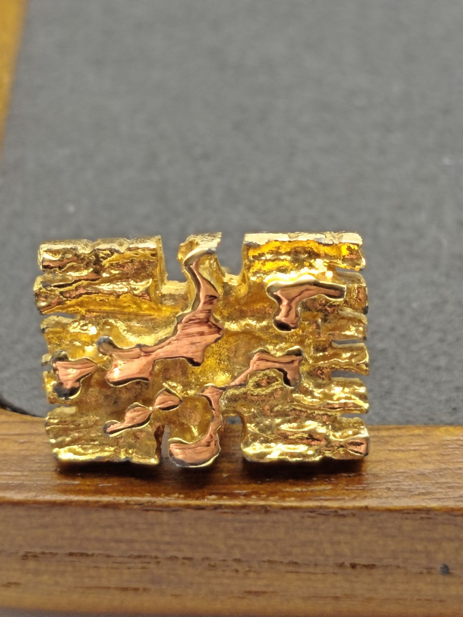 Christian Dior Gold Tone Monsieur Textured Cufflinks Other image 6