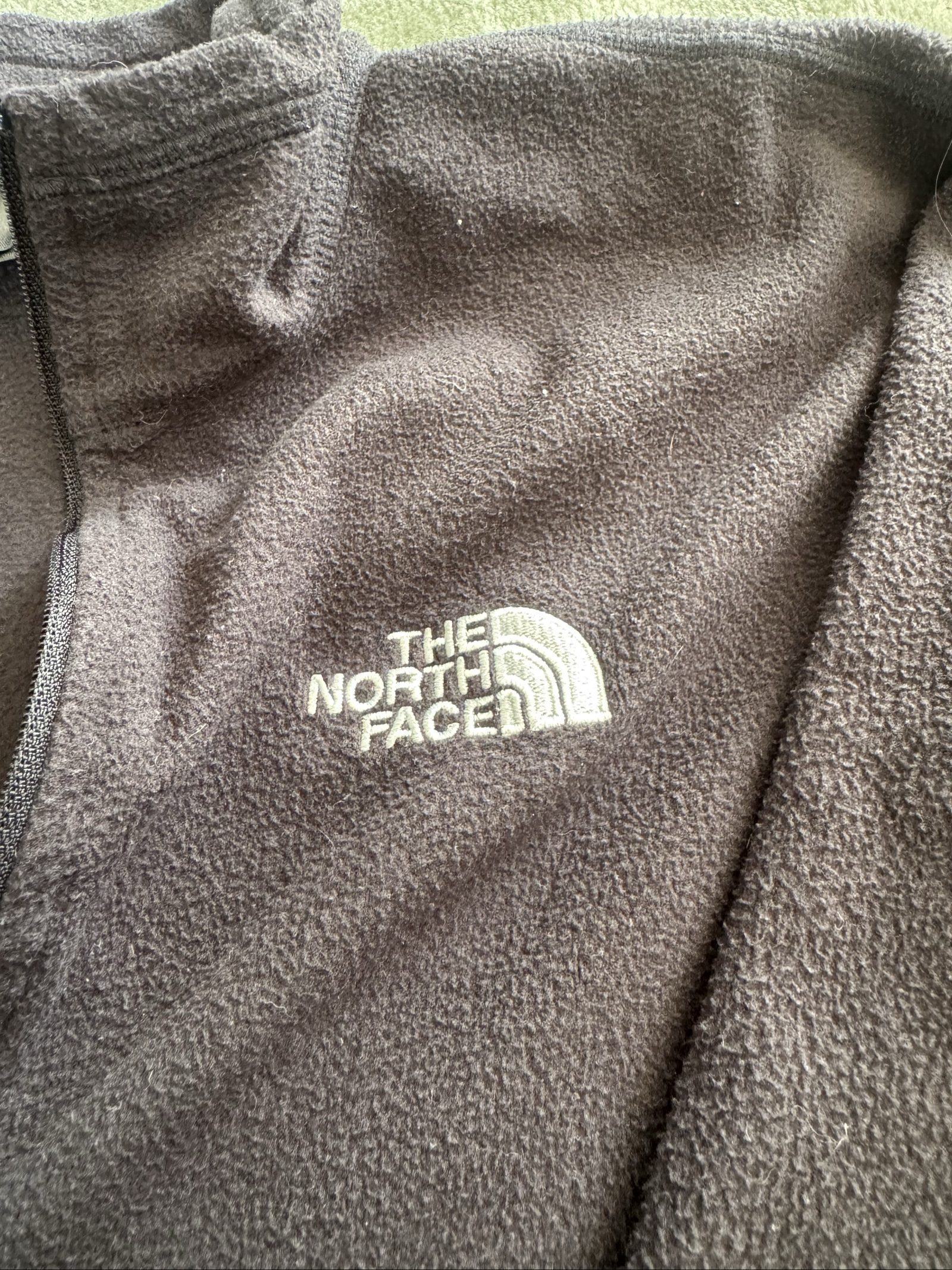 The North Face Men's Brown Fleece Half Zip Medium image 3