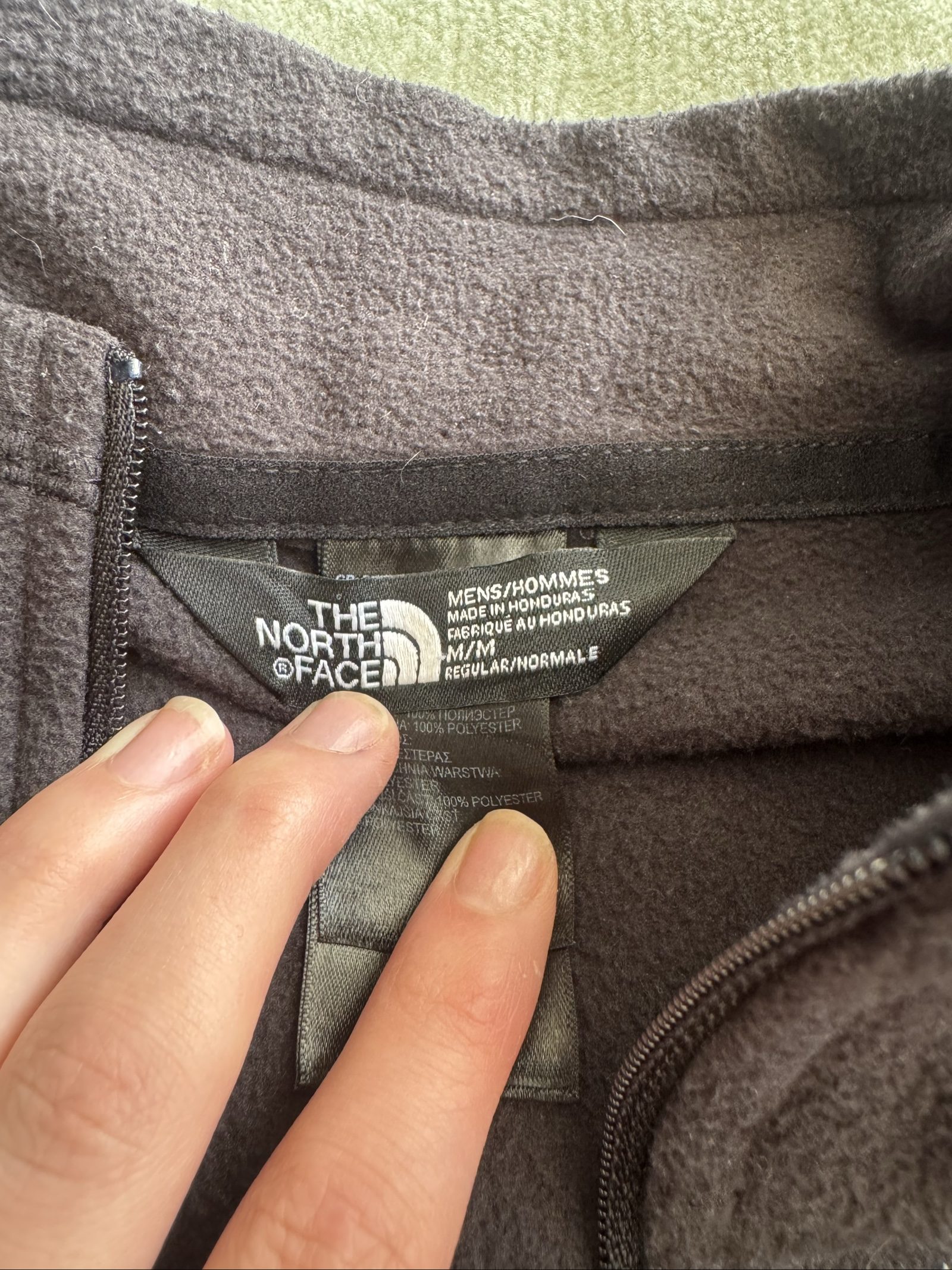 The North Face Men's Brown Fleece Half Zip Medium image 5