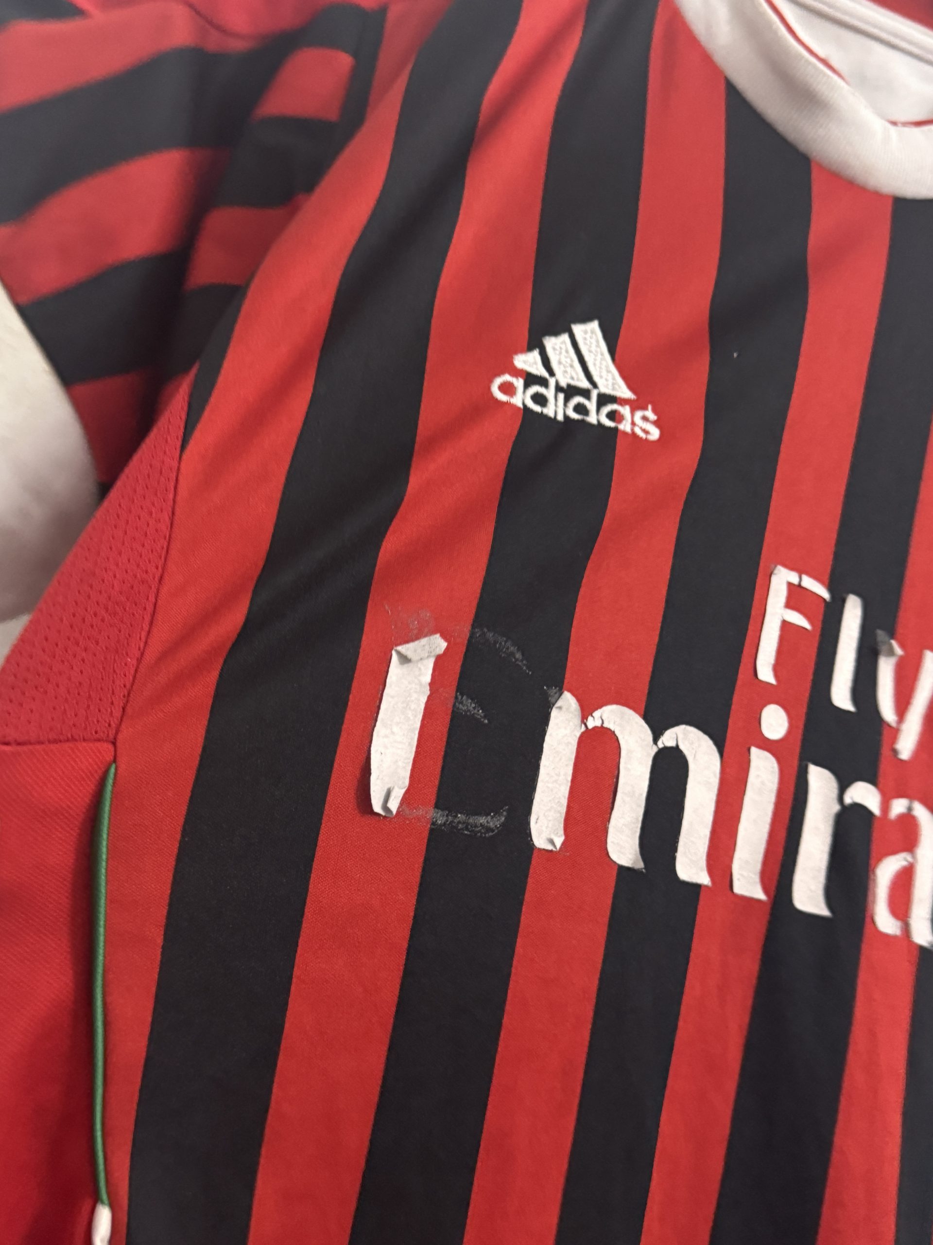 Adidas Men's Red & Black AC Milan Football Jersey XL - 3084 image 3