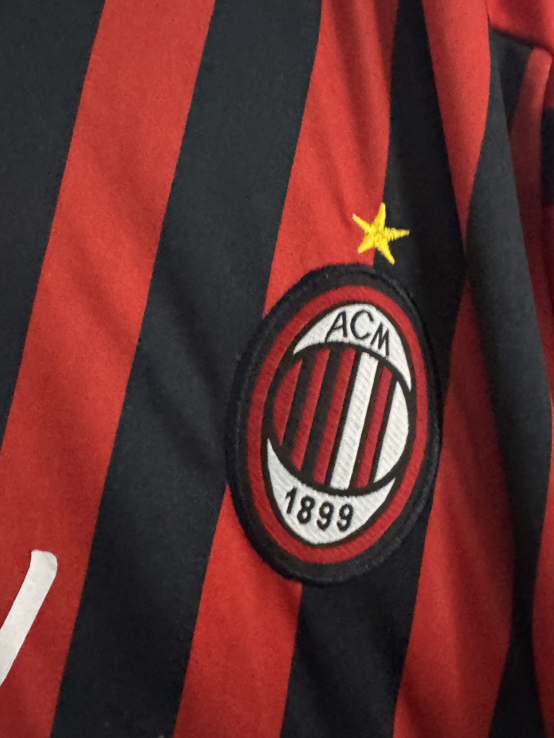 Adidas Men's Red & Black AC Milan Football Jersey XL - 3084 image 6