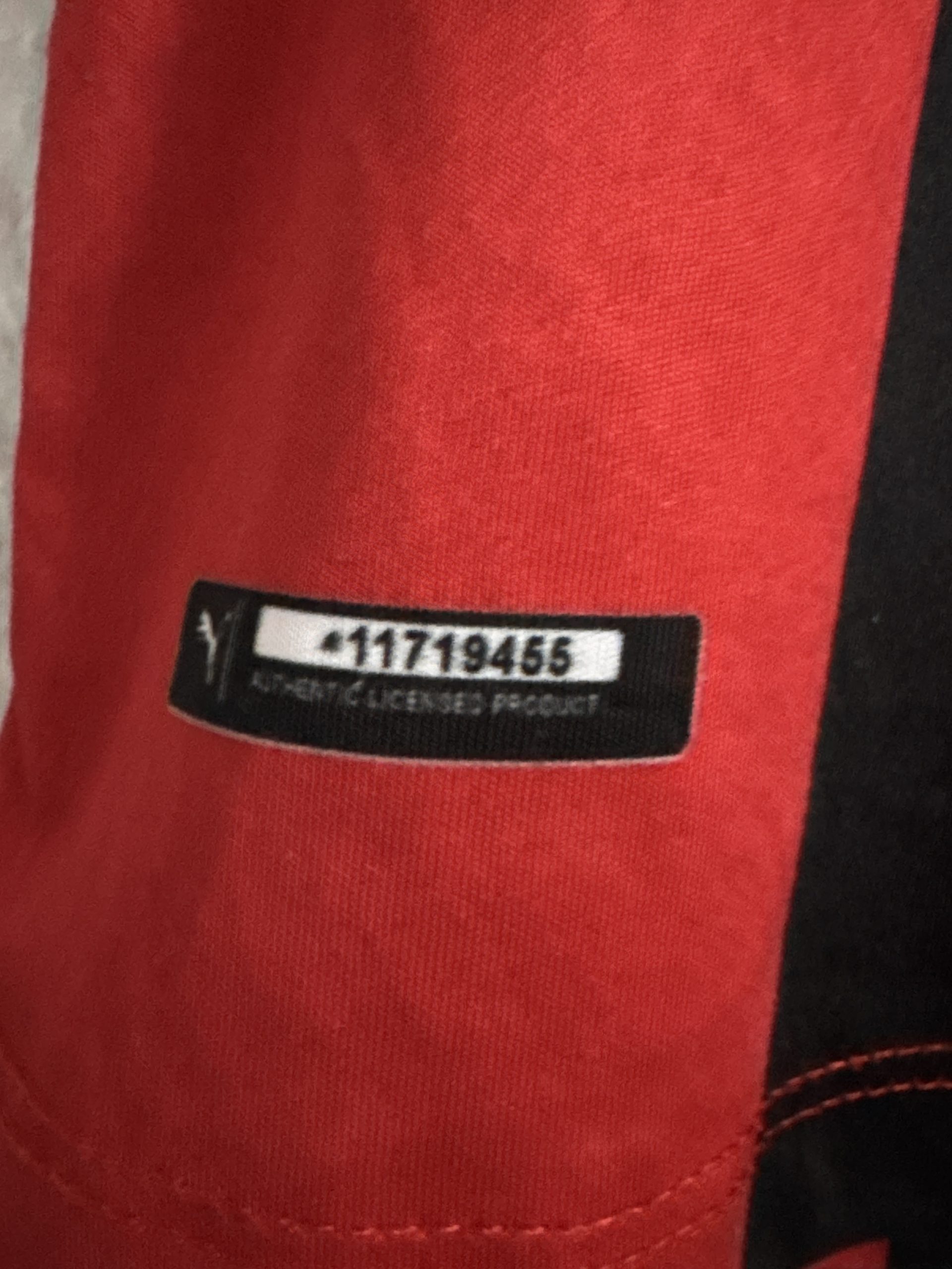 Puma Men's Red & Black AC Milan Football Jersey Medium 3091 image 7