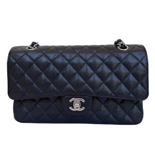 Chanel classic flap double 11.12 handbag shoulder kaviaar