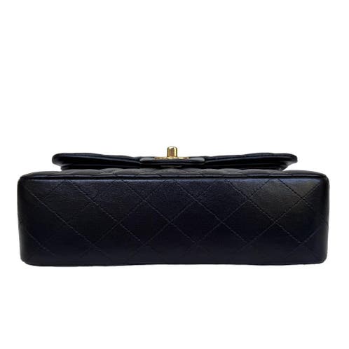 Chanel double flap lamsleer small goud hardware classic tas image 10