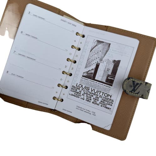 Louis Vuitton agenda PM mini lin idylle canvas monogram image 7
