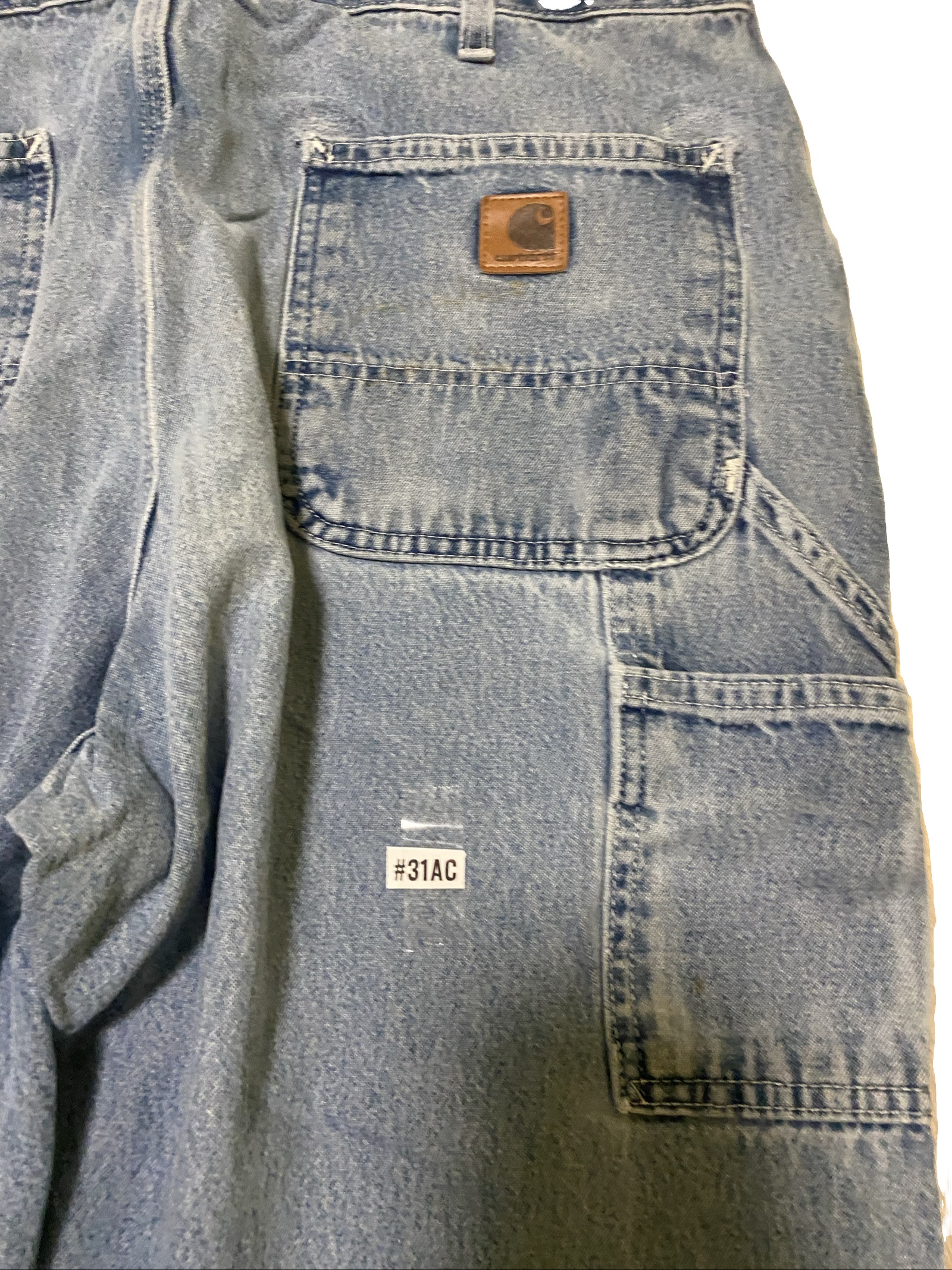 Carhartt Baggy Jeans W36 L32 Blue Loose Fit Skate Y2K Vintage #31AC image 2
