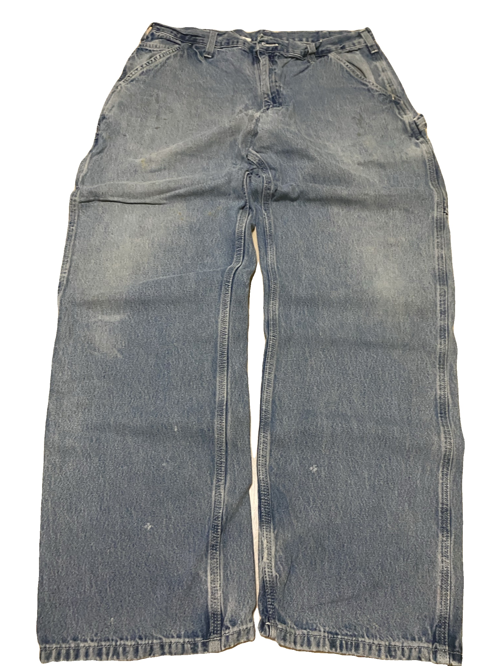 Carhartt Baggy Jeans W36 L32 Blue Loose Fit Skate Y2K Vintage #31AC image 3