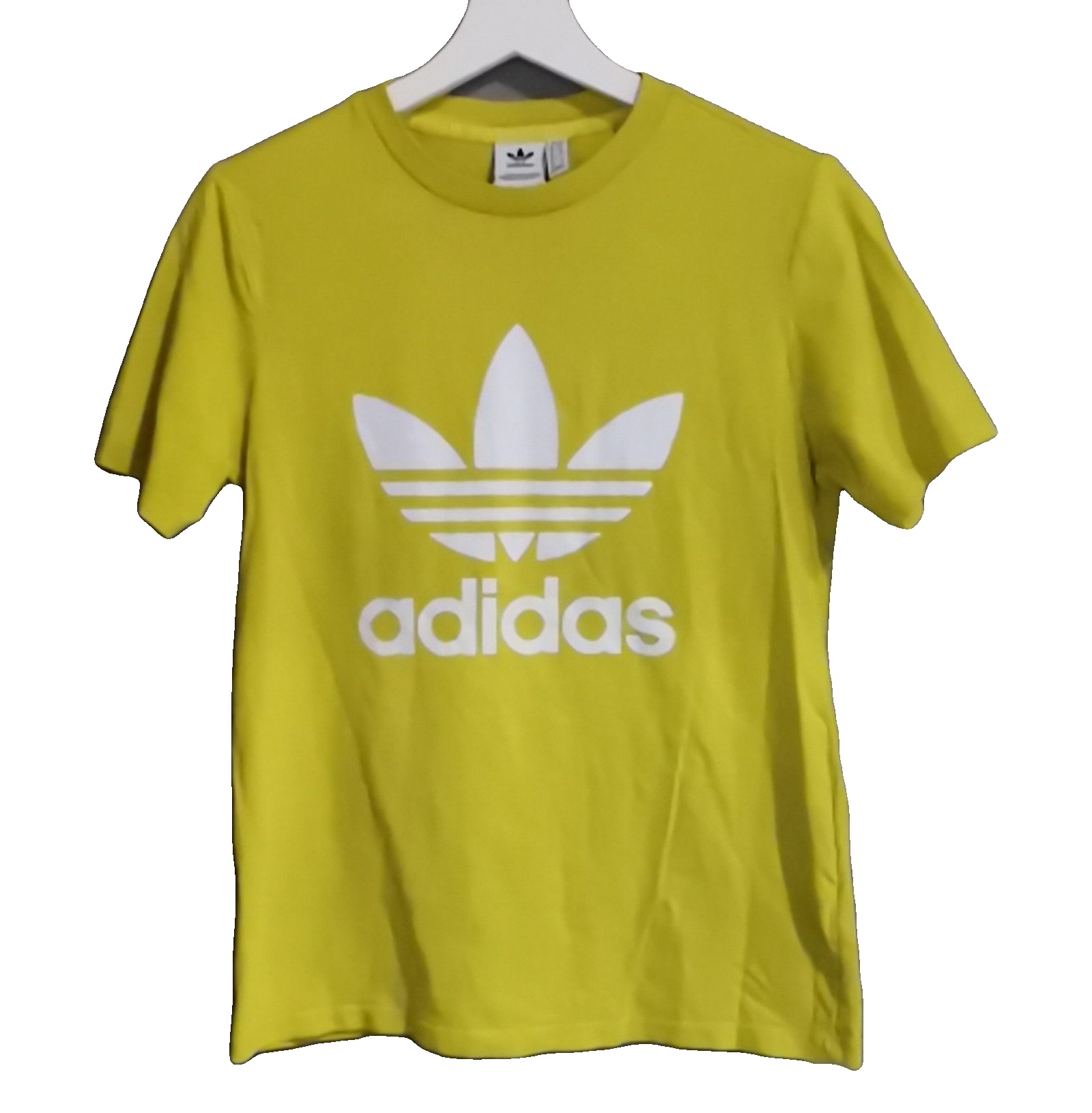 Adidas Womens Yellow Graphic T-Shirt UK 10