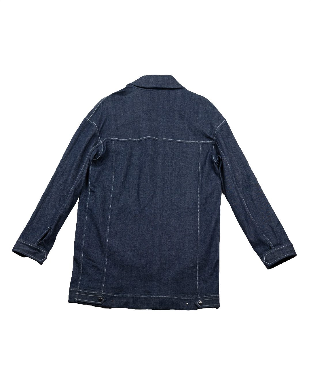 Loro Piana Navy Denim Overshirt Cotton Blend - Medium image 2
