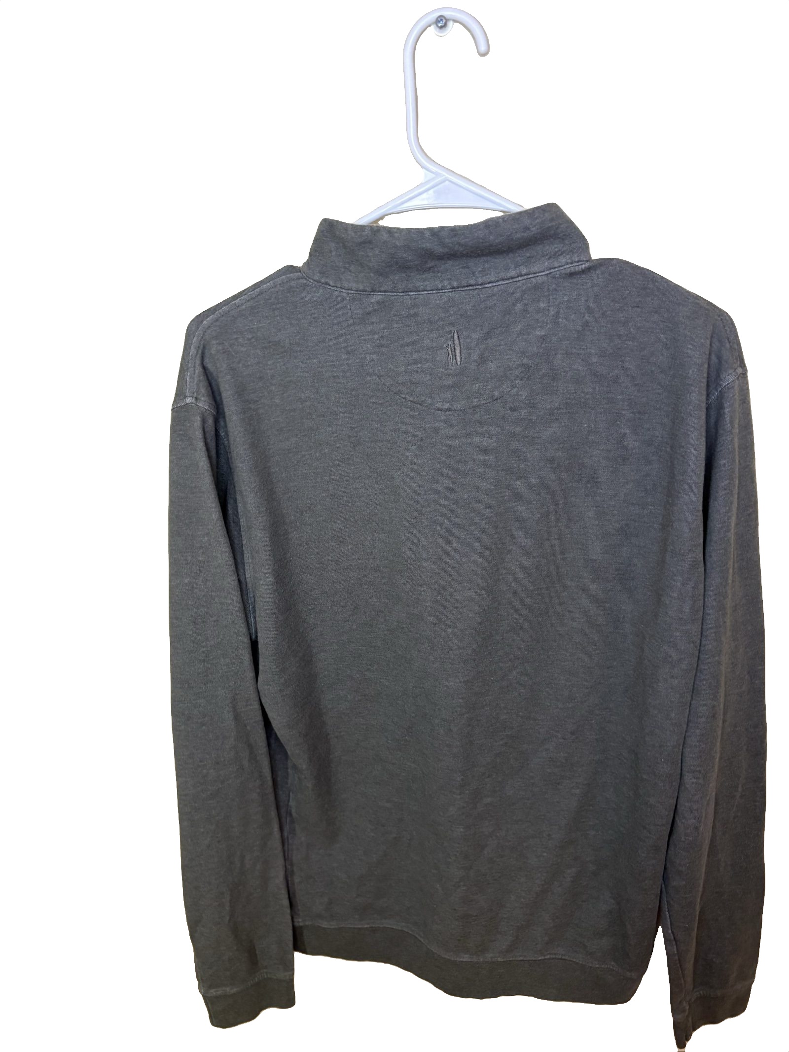 Johnnie-O Mens Charcoal Grey 1/4 Zip Pullover Medium image 4