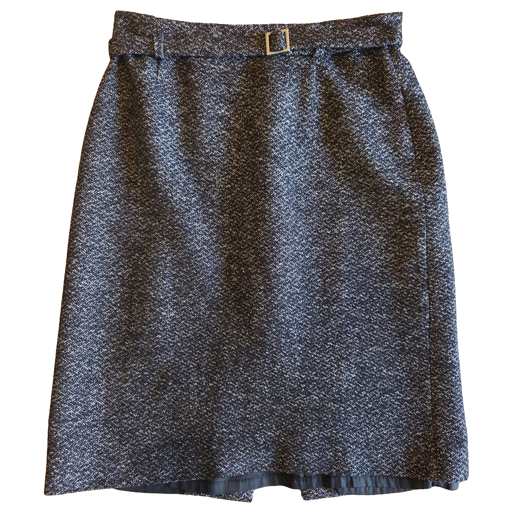 Max & Co. Black & White Tweed Wool Skirt AU 12