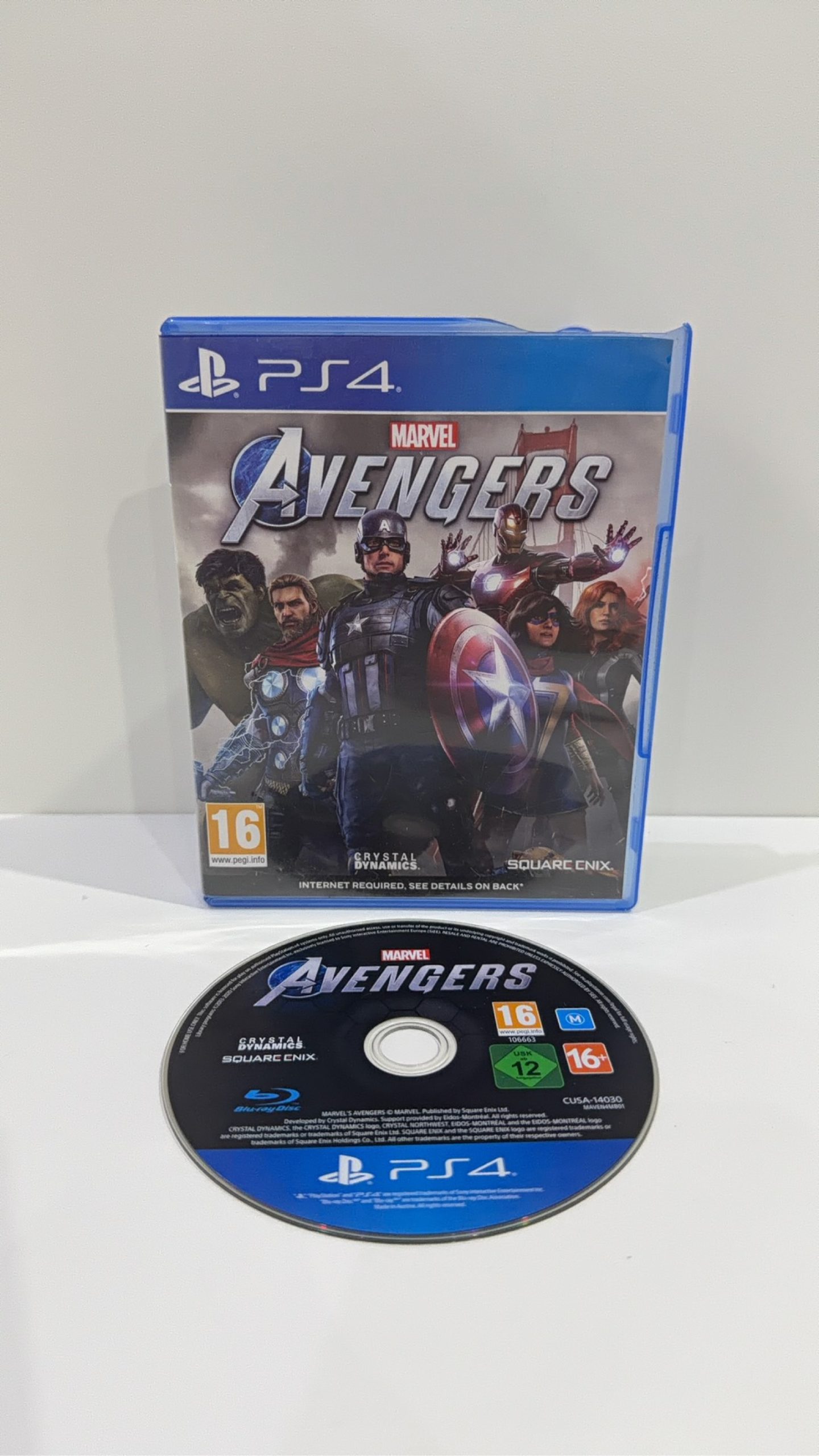 Marvel Avengers Sony PlayStation 4 PS4 PS4 Case + Disc PAL UK Tested Working VGC