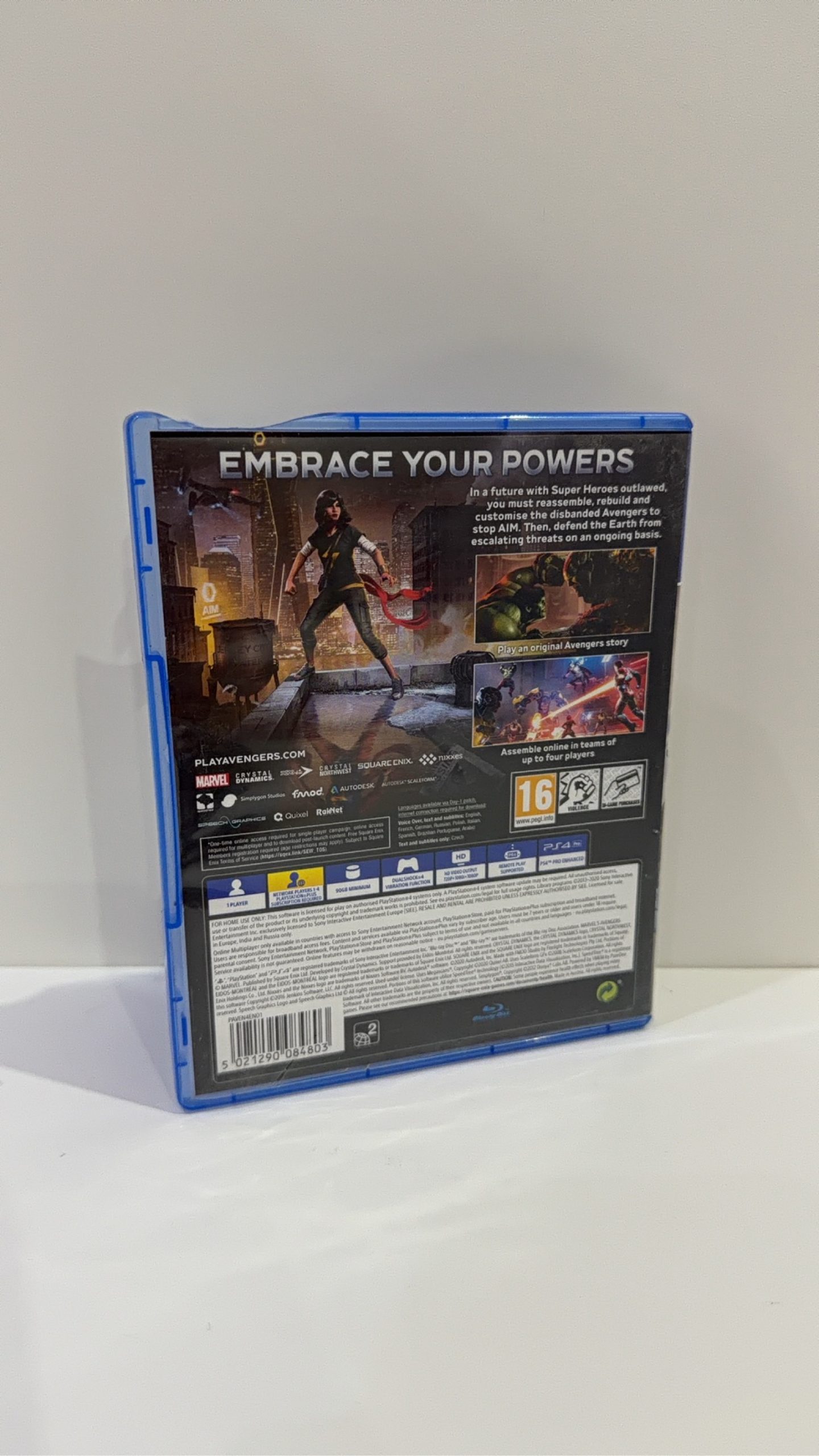Marvel Avengers Sony PlayStation 4 PS4 PS4 Case + Disc PAL UK Tested Working VGC image 4