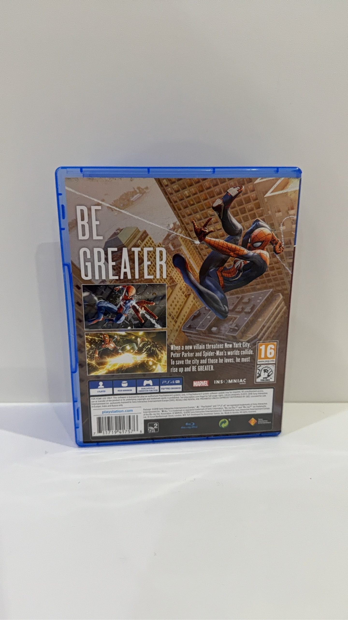 Marvel Spider-Man Sony PlayStation 4 PS4 Complete With Manual PAL UK image 4