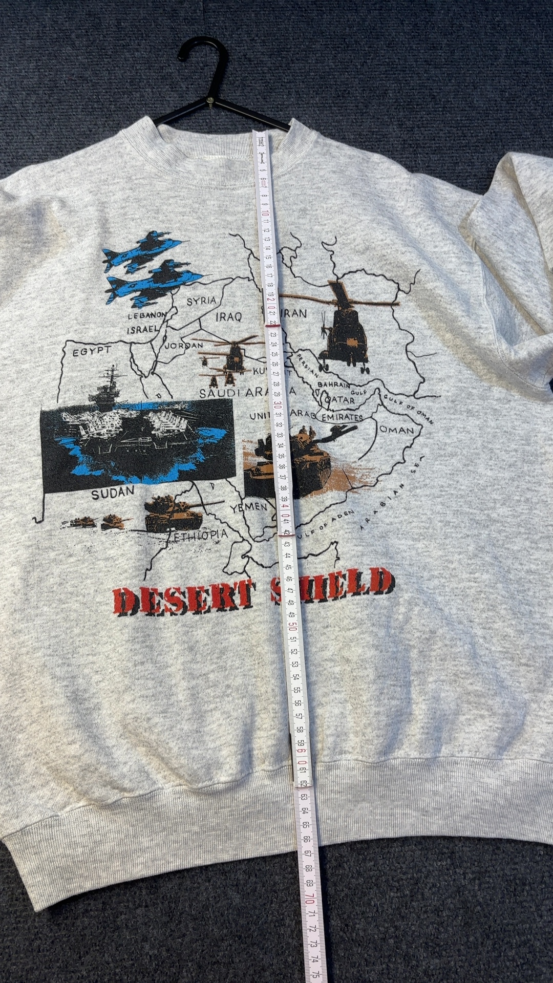 Unbranded Grey Desert Shield Graphic Sweatshirt Large good condition image 5