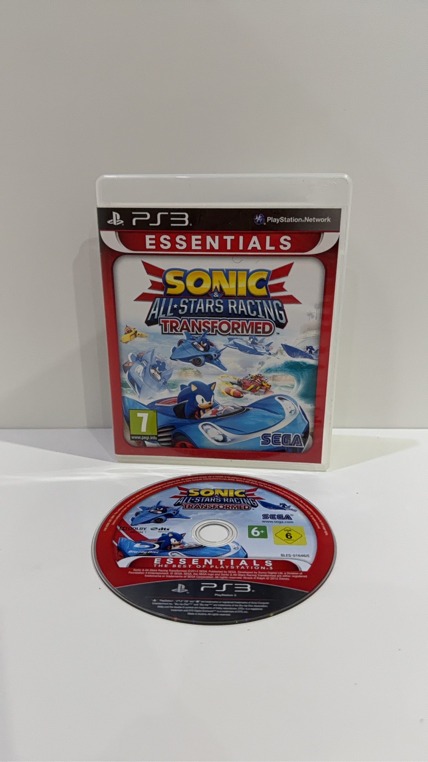 Sonic & All-Stars Racing Transformed Sony PlayStation 3 PS3 Case + Disc PAL UK