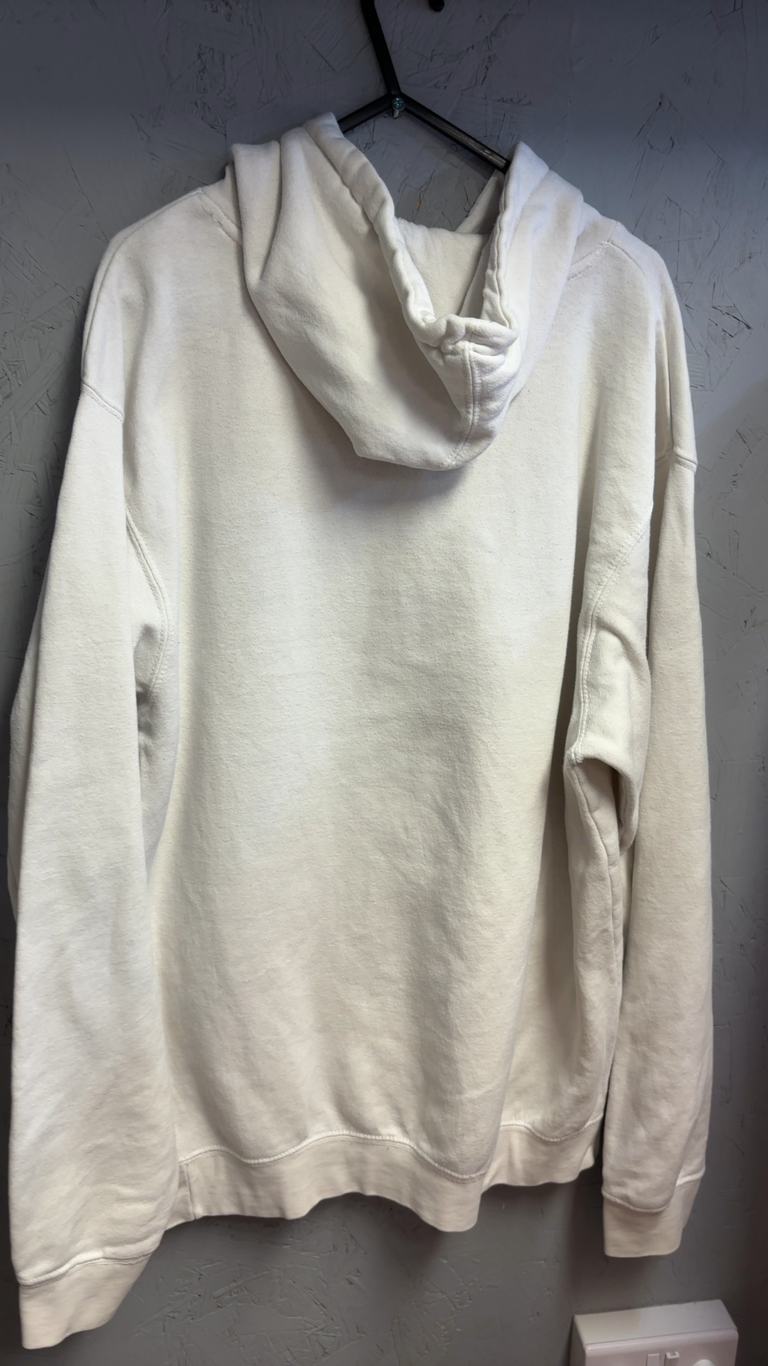 Kentucky White Hoodie Medium Cotton Polyester Blend