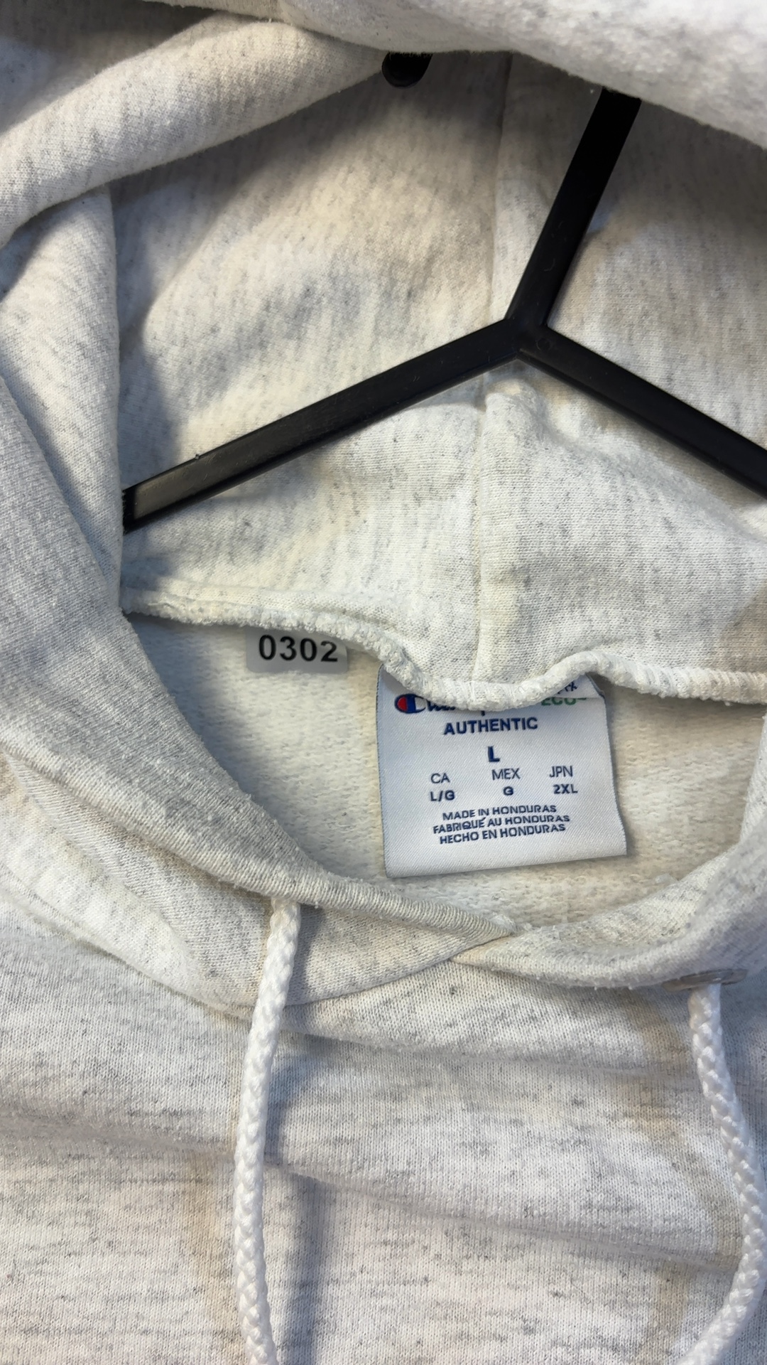 Champion Grey Newton South Baseball Hoodie Large good condition image 7
