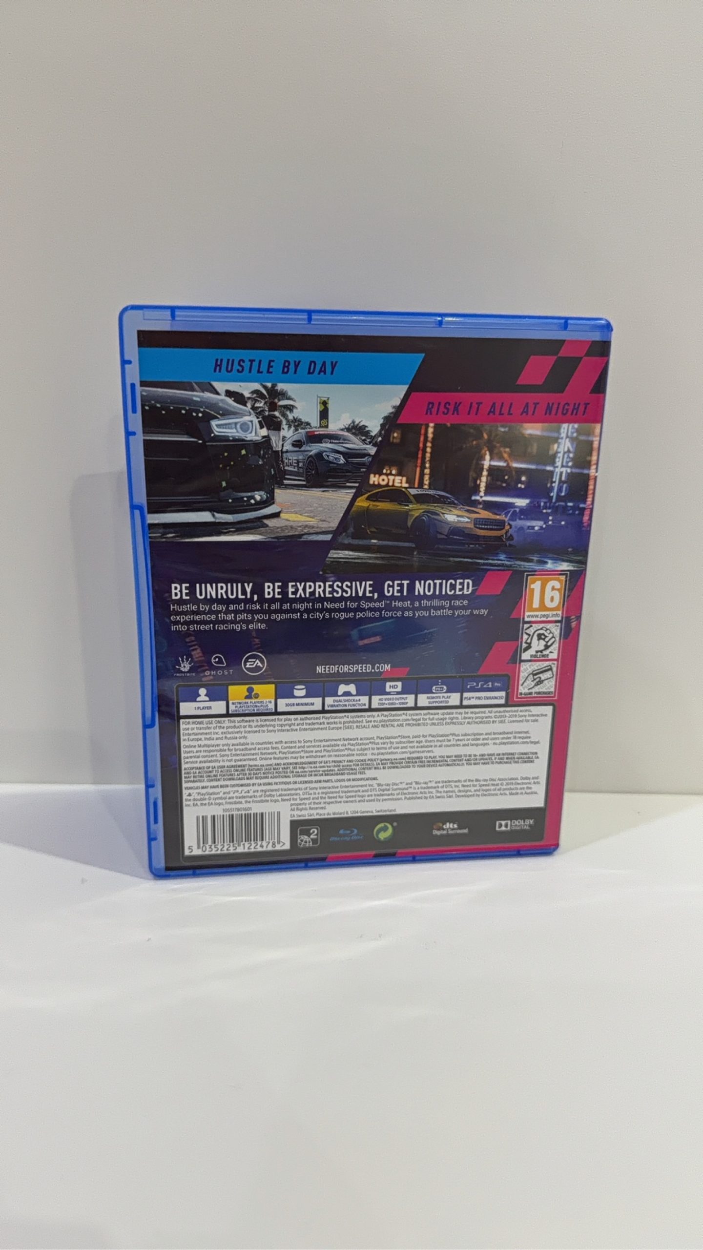 NFS Heat Sony PlayStation 4 PS4 Case + Disc PAL UK Tested Working VGC image 4
