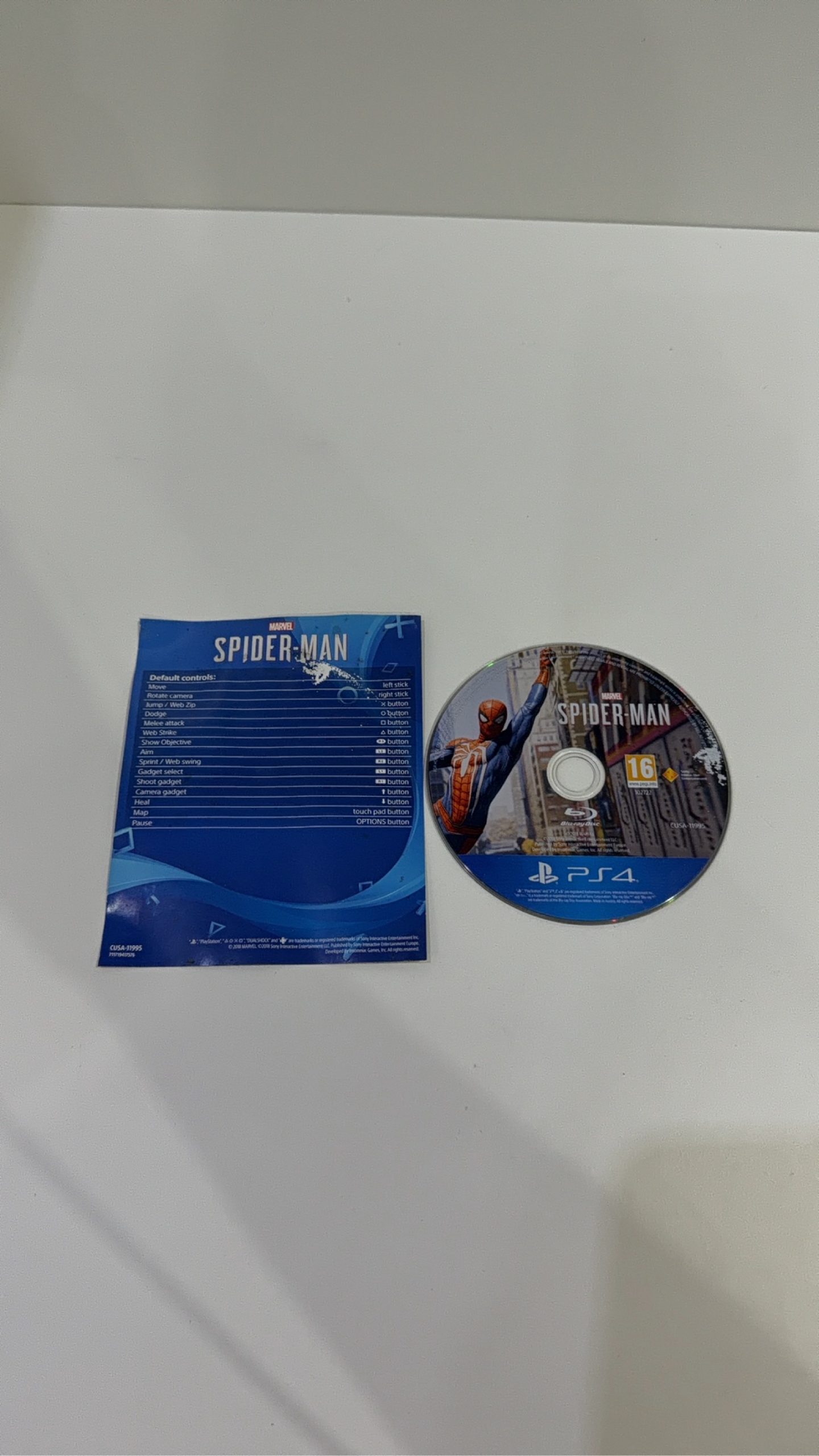 Marvel Spider-Man Sony PlayStation 4 PS4 Complete With Manual PAL UK image 2
