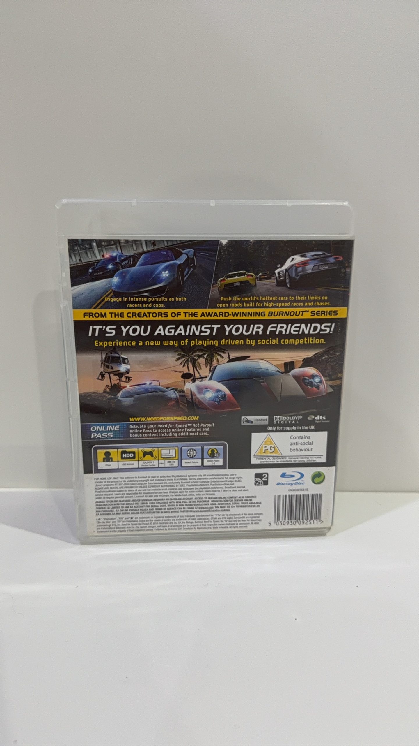Need For Speed Hot Pursuit Sony PlayStation 3 PS3 CIB PAL UK Tested Working VGC image 4
