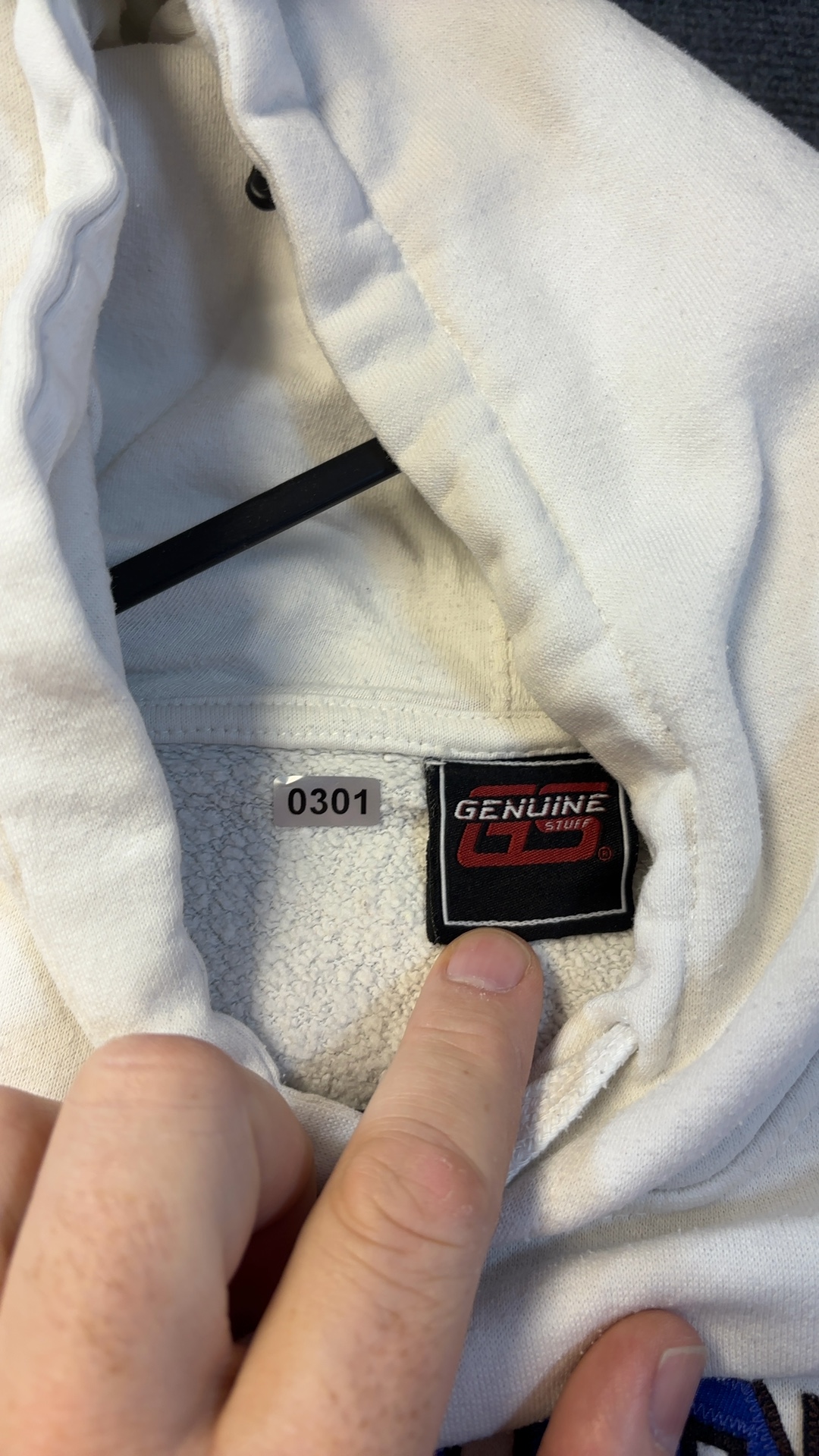 Kentucky White Hoodie Medium Cotton Polyester Blend image 6