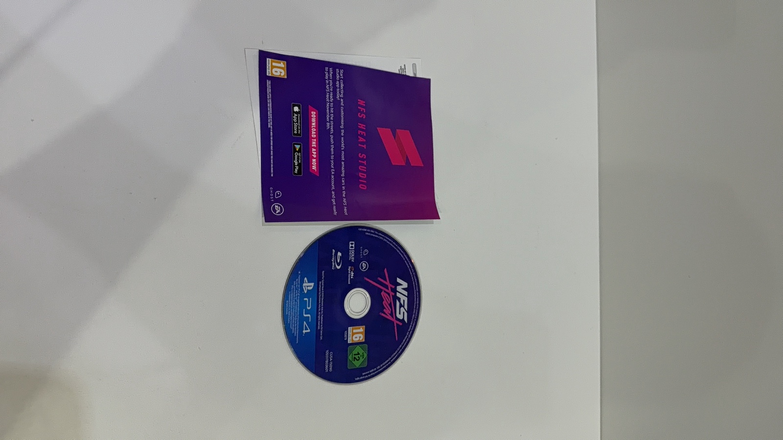 NFS Heat Sony PlayStation 4 PS4 Case + Disc PAL UK Tested Working VGC image 2