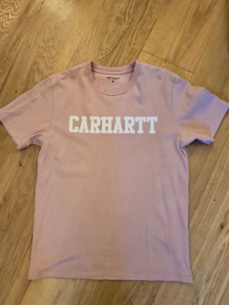 Carhartt Pink Cotton T-Shirt Medium